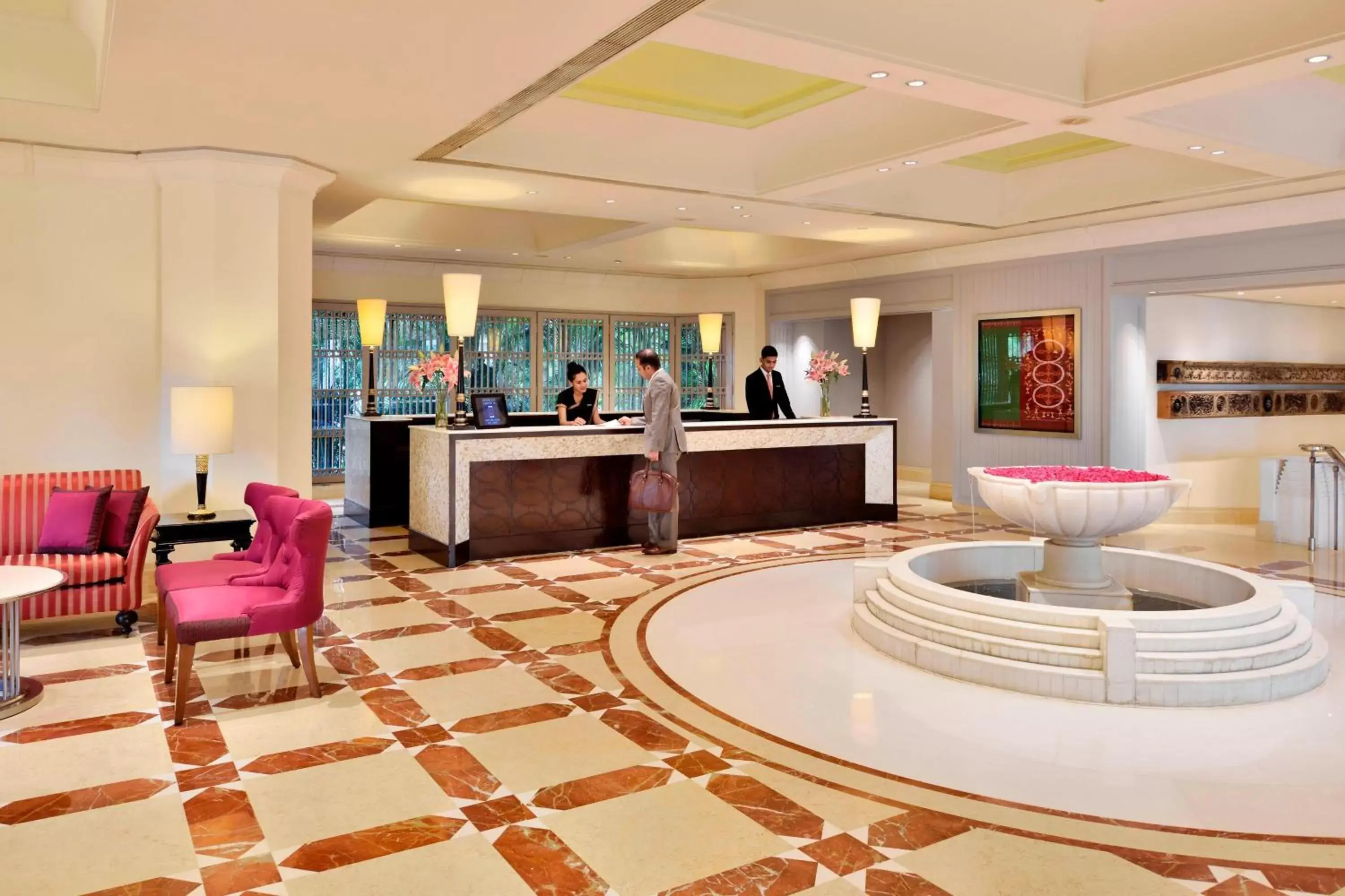 Lobby or reception, Lobby/Reception in Hyderabad Marriott Hotel & Convention Centre