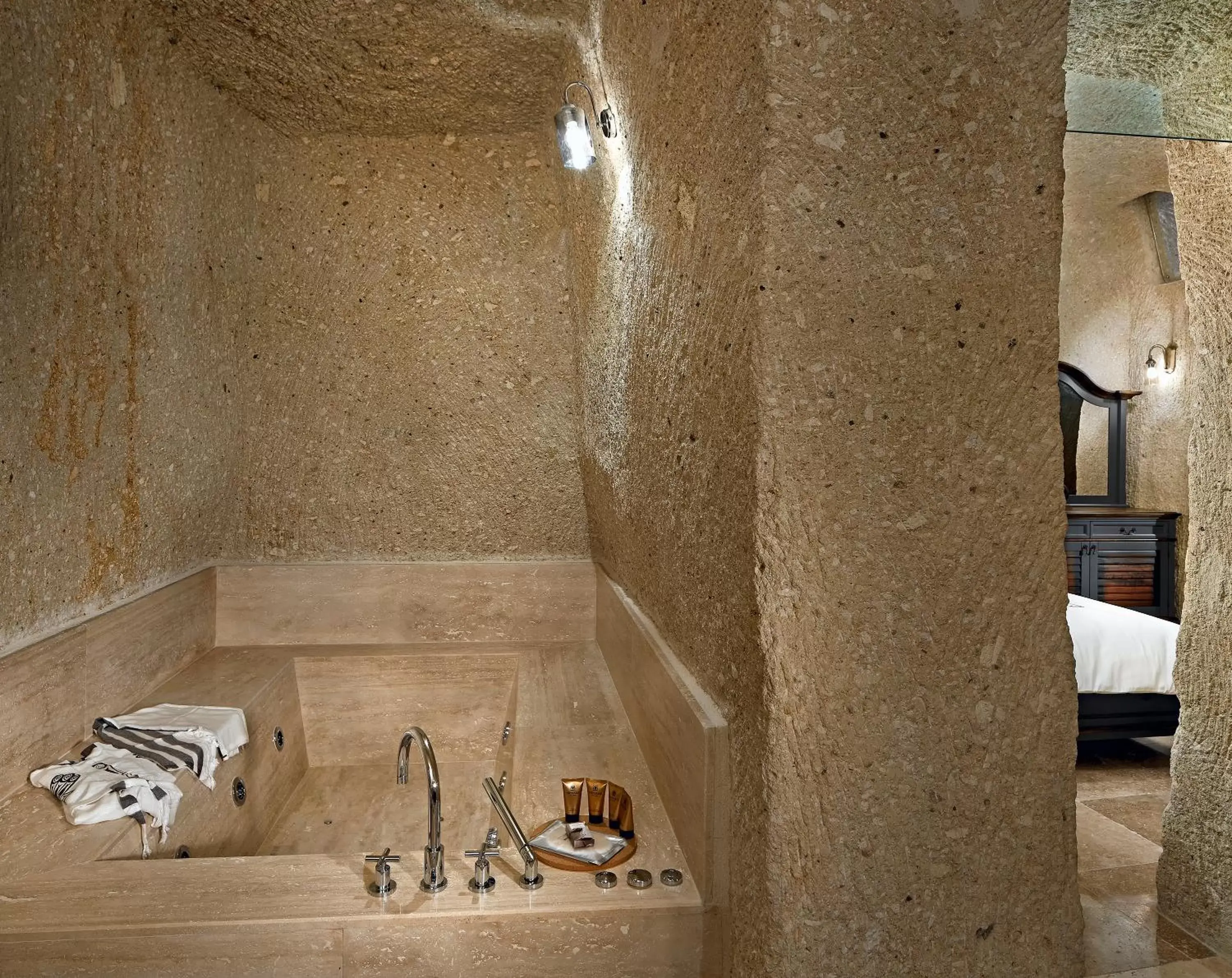 Bathroom in Seraphim Cave Suites & SPA