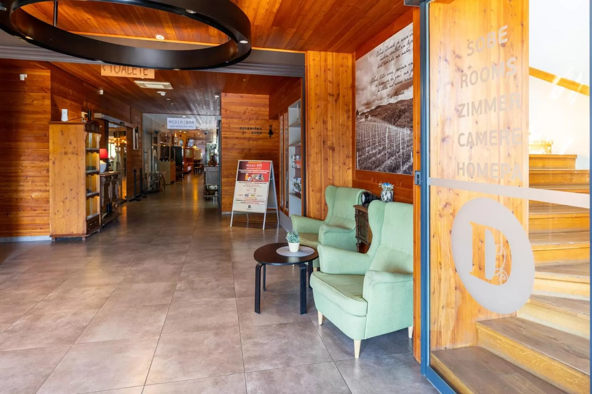 Seating area in Hotel Dolenjc