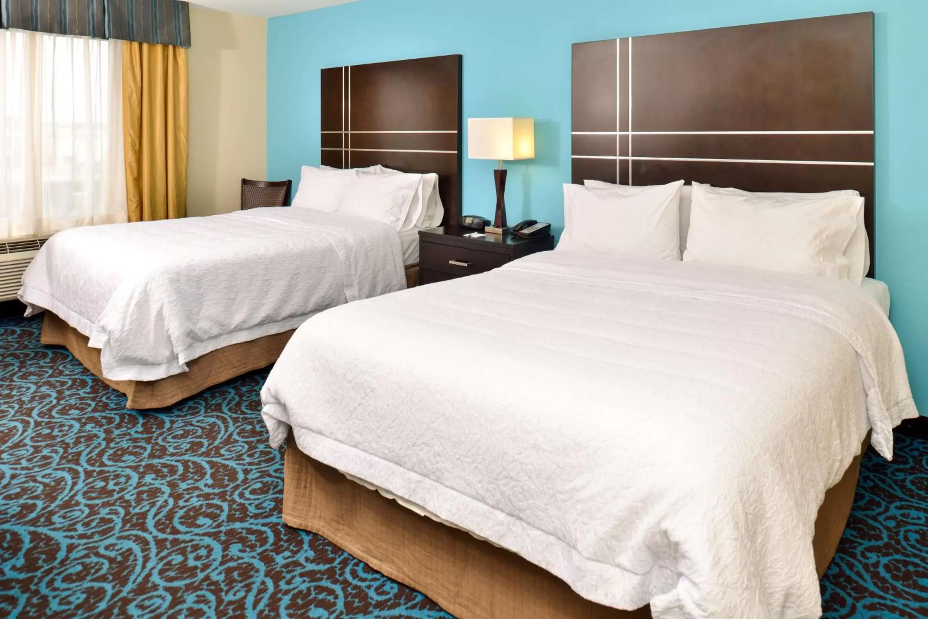 Bed in Hampton Inn by Hilton Dayton South
