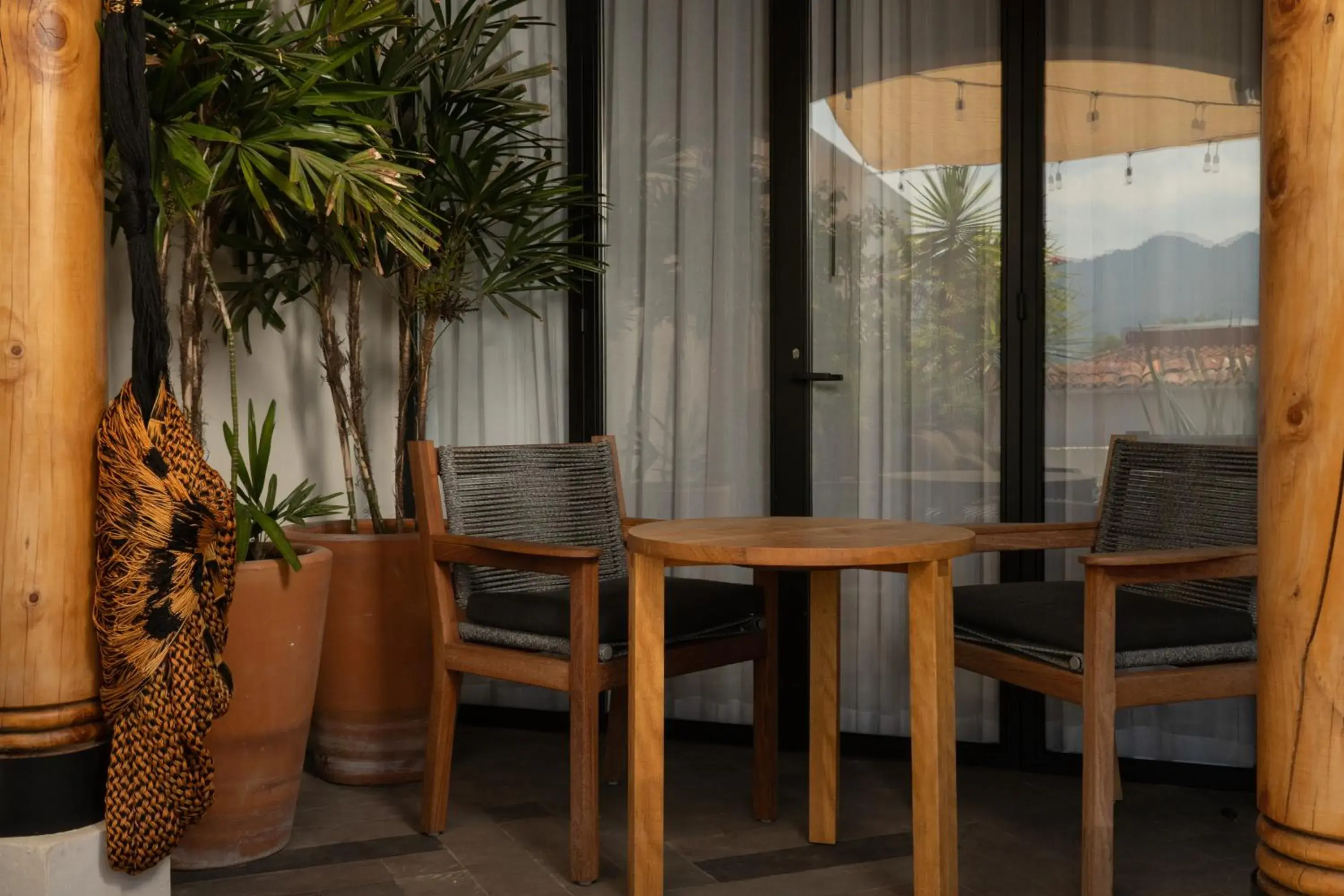 Seating area in Sombra del Agua