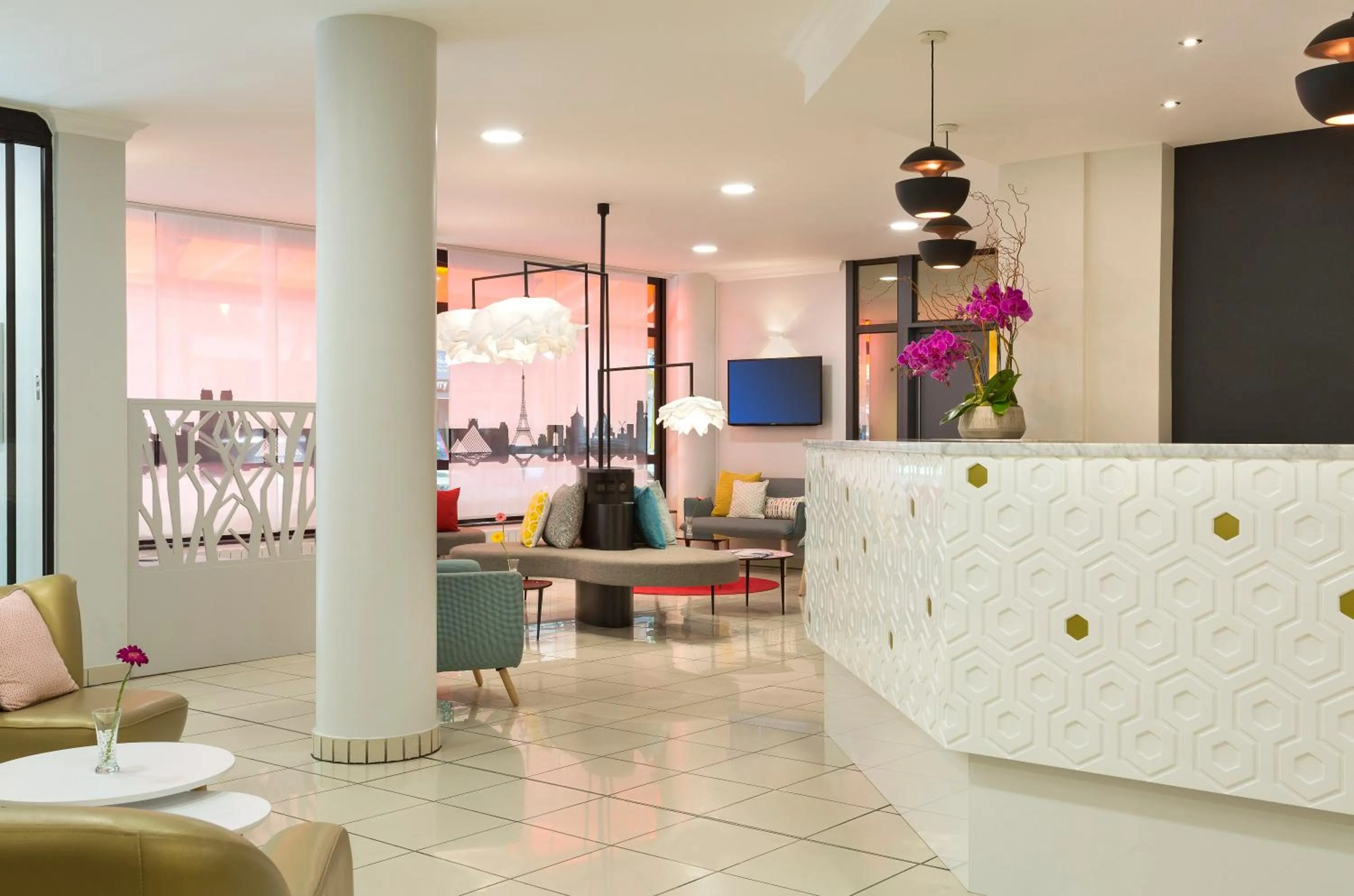 Lobby or reception in Citadines Bastille Gare de Lyon Paris