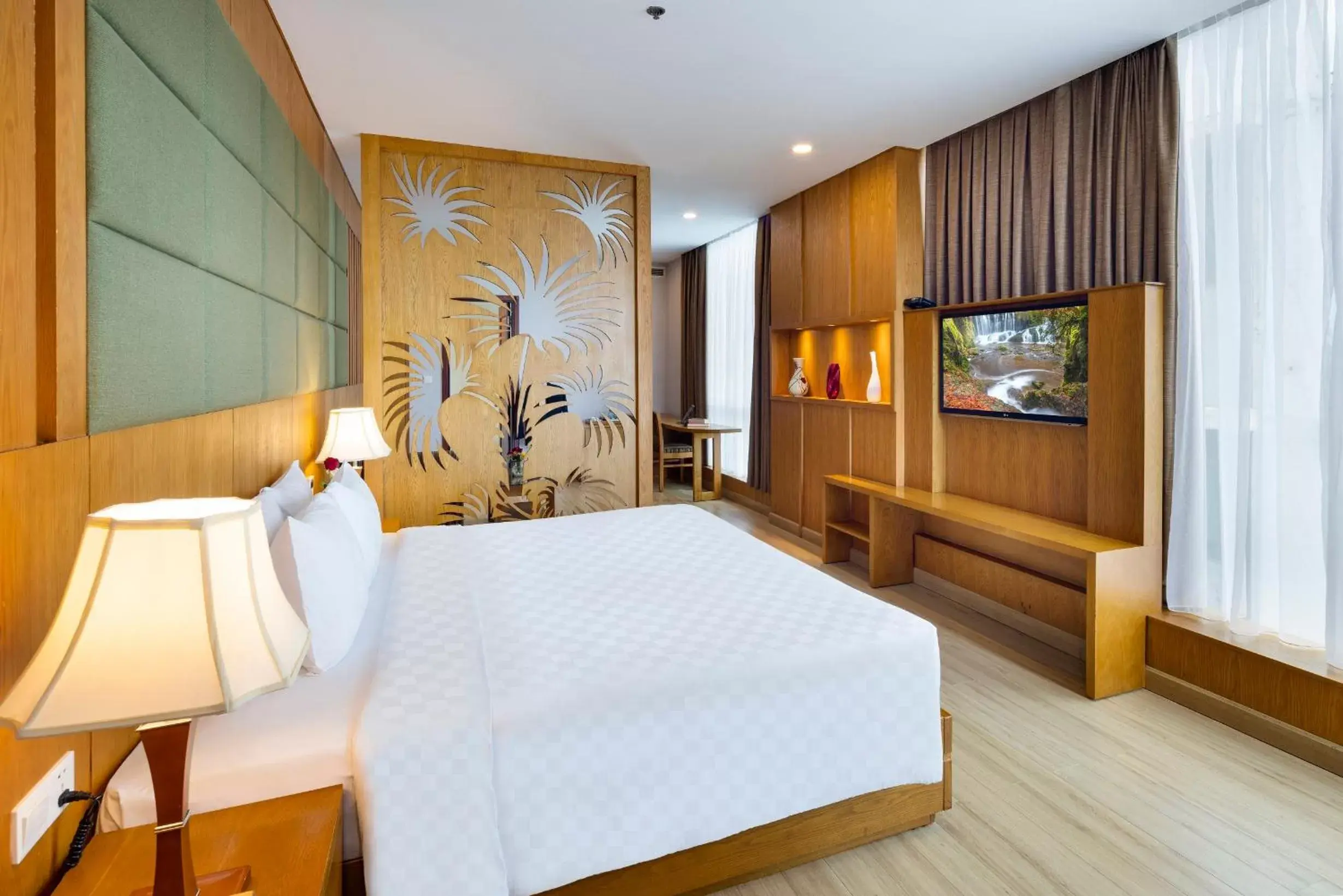 Bedroom, Bed in Eden Star Saigon Hotel