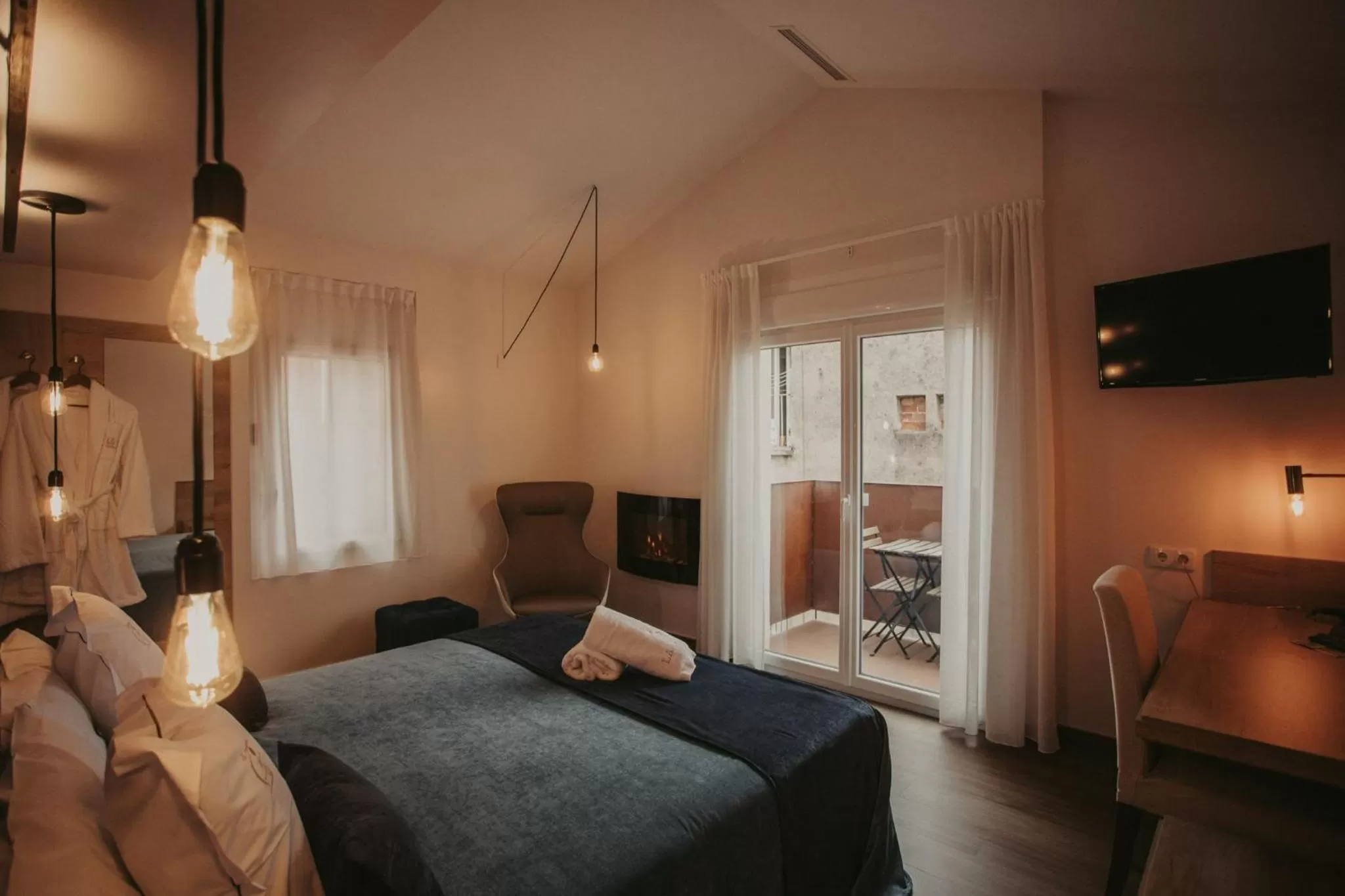 Bed in La Trobada Hotel Boutique