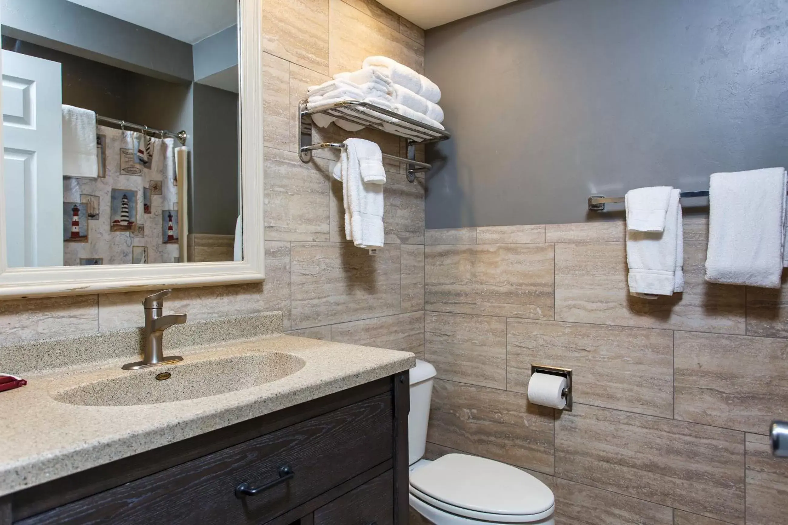 Bathroom in Beach Harbor Resort