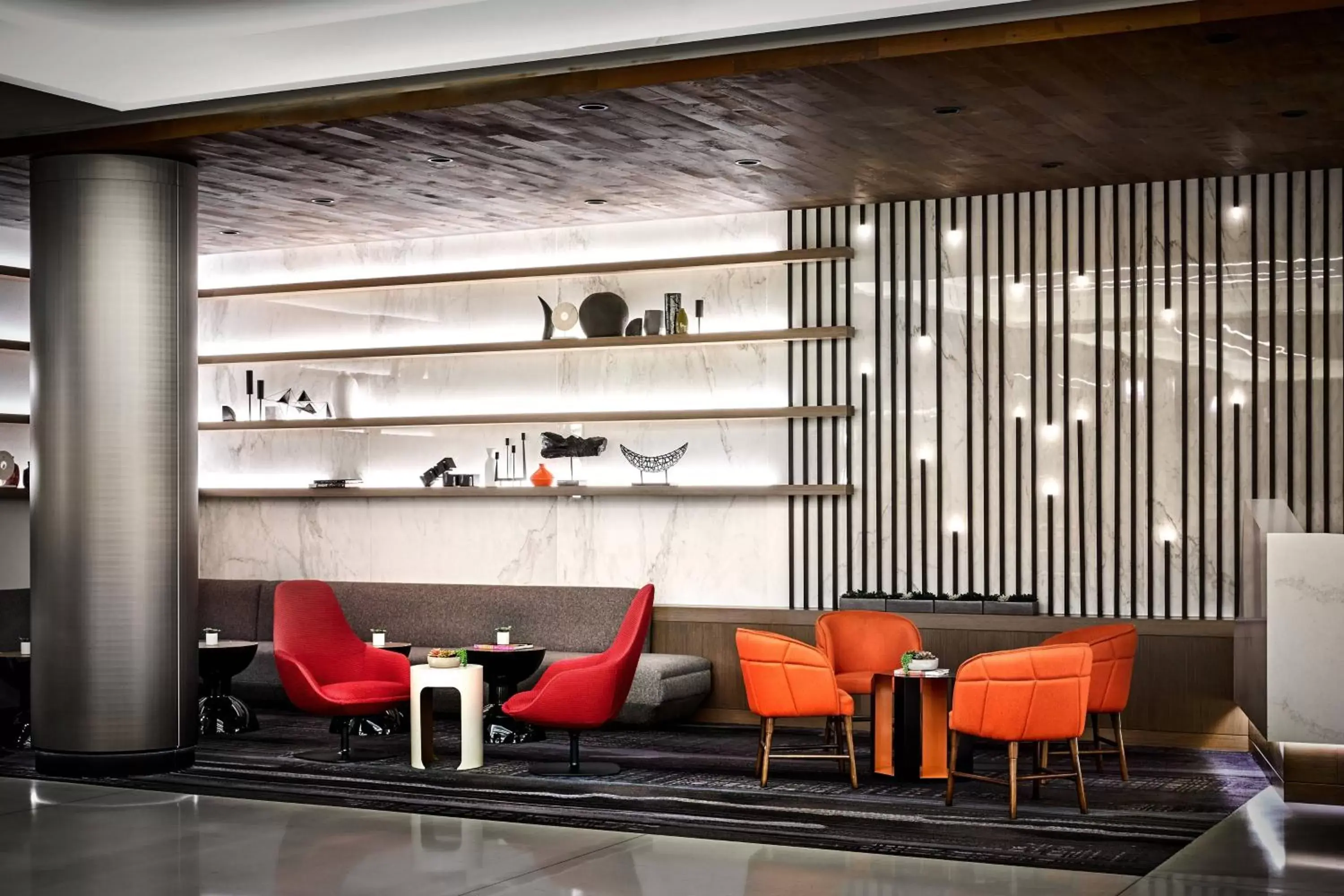 Lobby or reception, Lounge/Bar in San Francisco Marriott Marquis Union Square