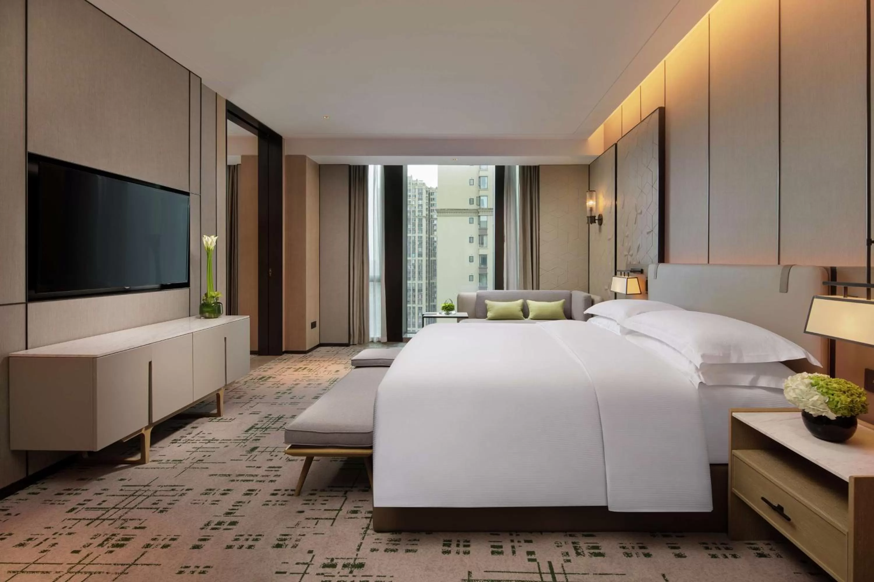 Bedroom, Bed in Hilton Chengdu Chenghua - Close to Panda Base and Chunxi Road