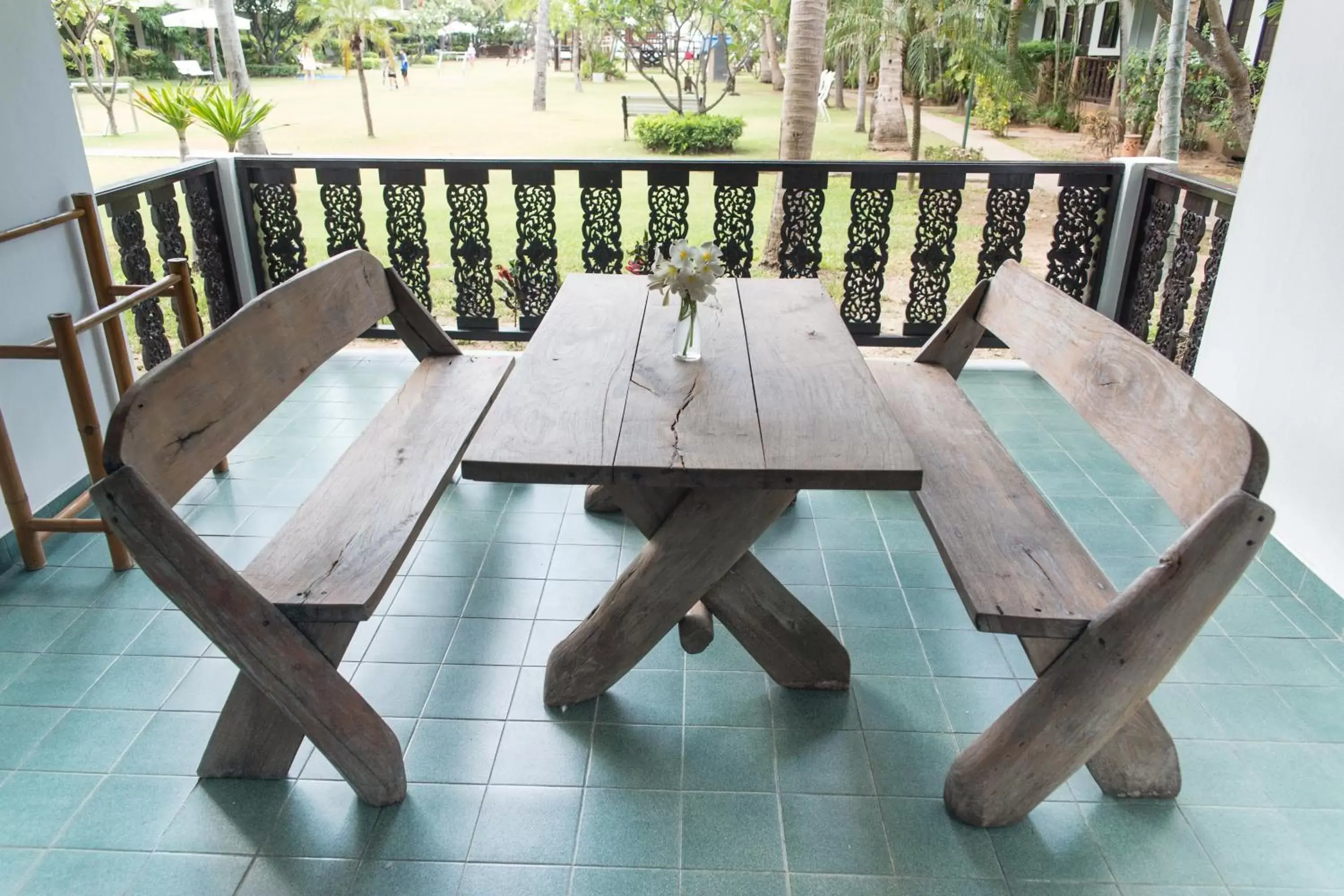 Balcony/Terrace in Dolphin Bay Beach Resort