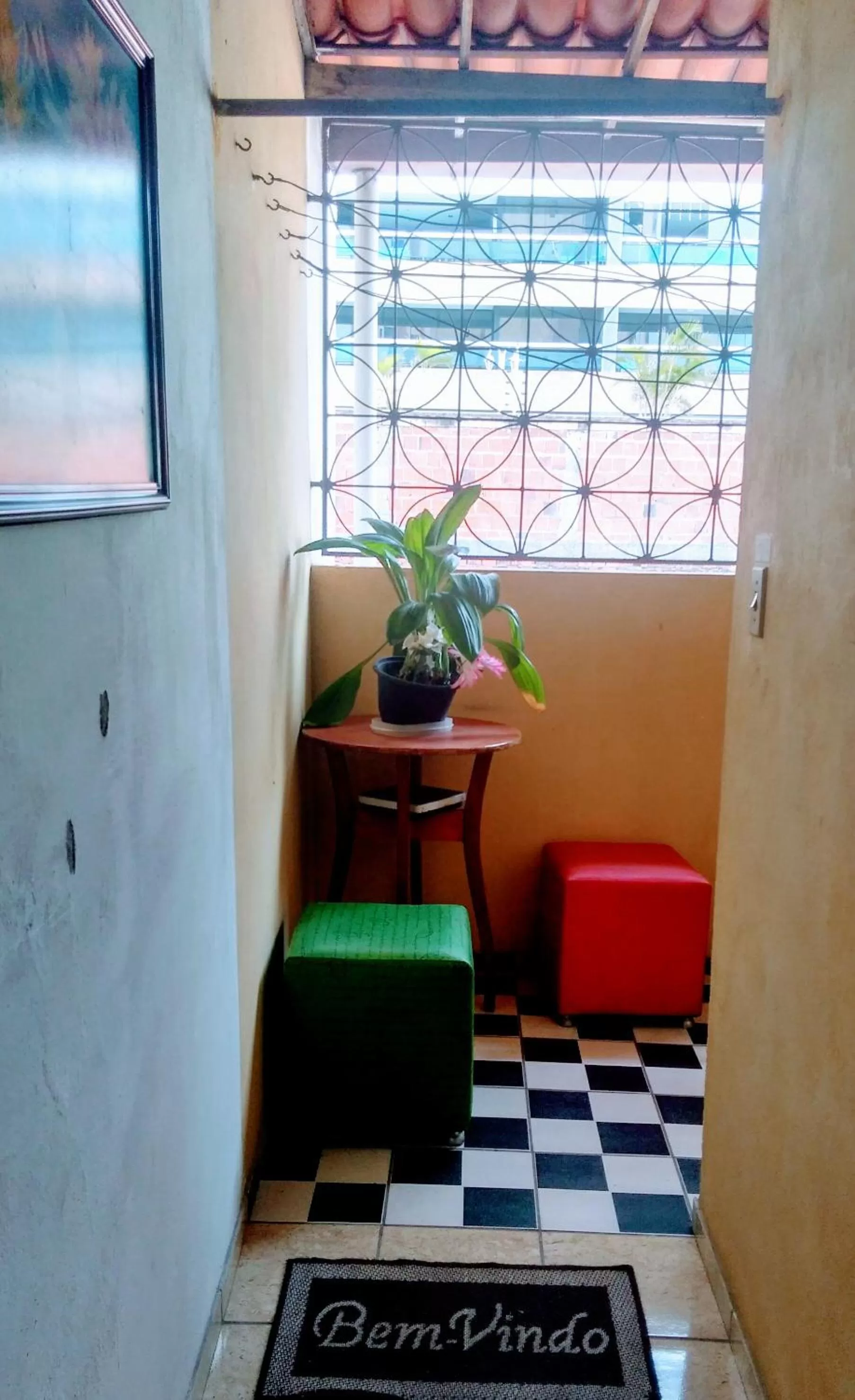 Seating area in Léa Pousada