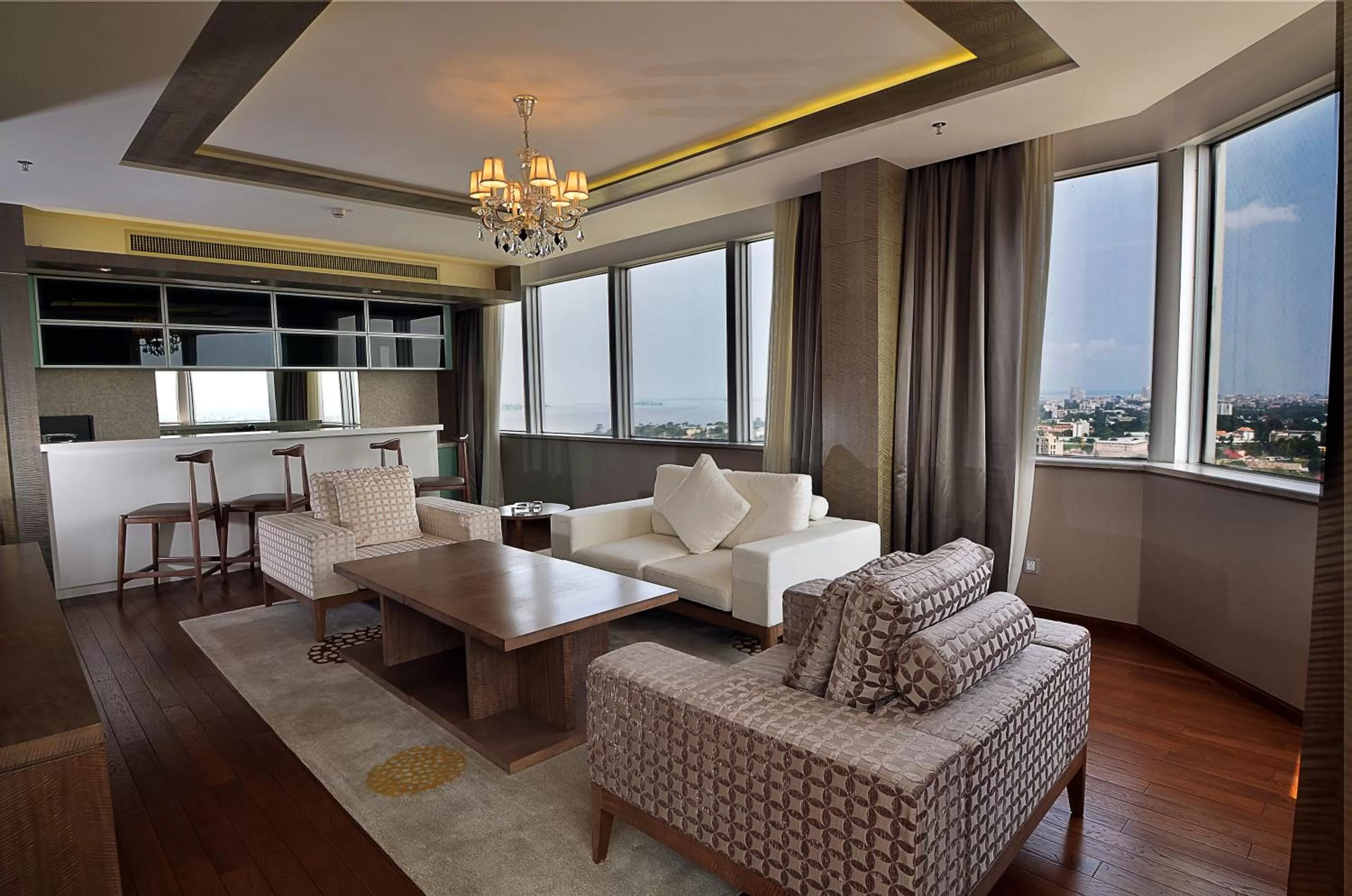 Living room in Fleuve Congo Hotel By Blazon Hotels