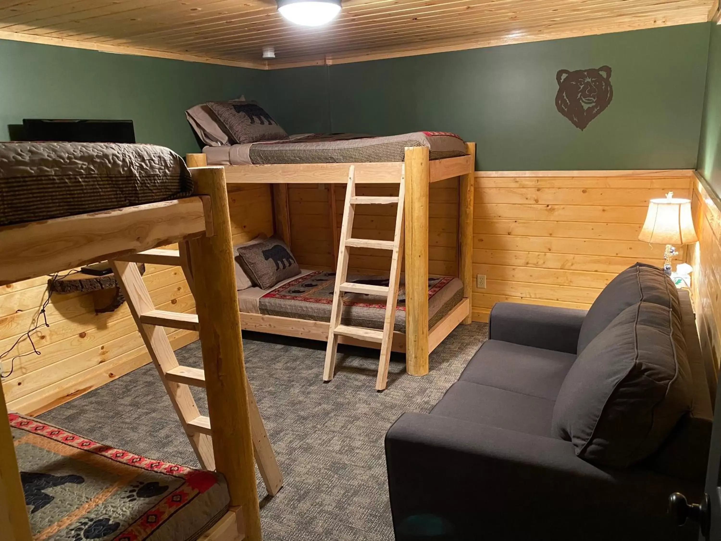 bunk bed in The Fishing Bear Lodge