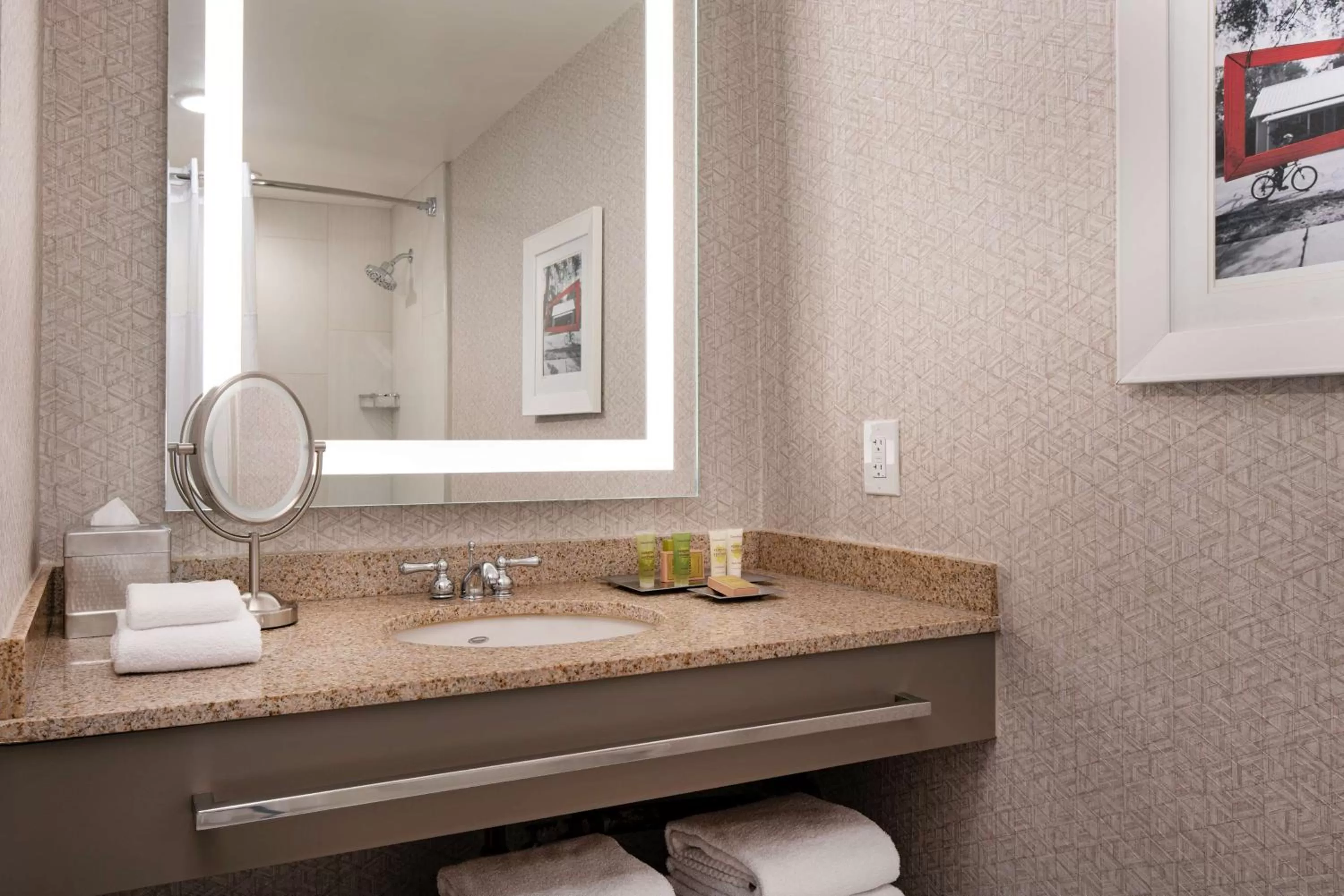 Bathroom in Hilton Seattle