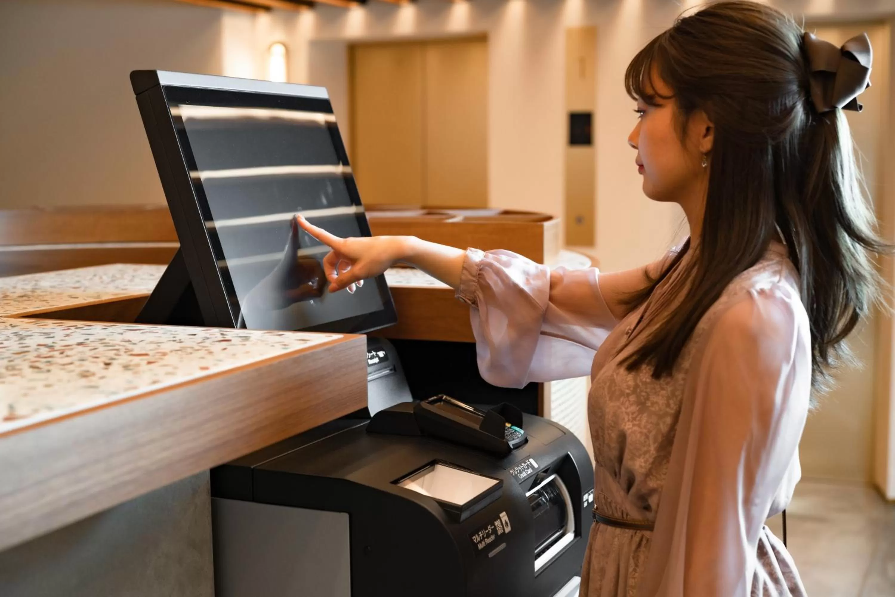 Lobby or reception in The OneFive Terrace Fukuoka