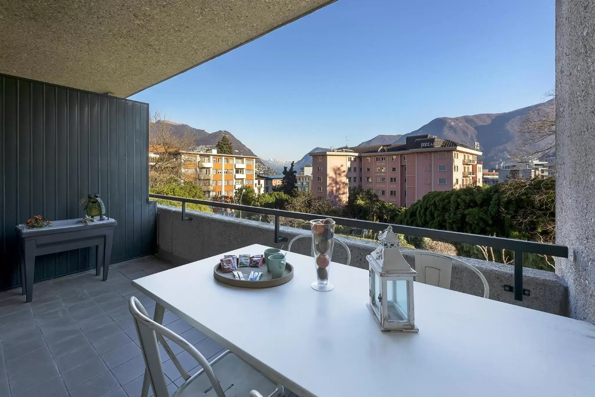 Balcony/Terrace in GuestHouse Lugano Center by LR