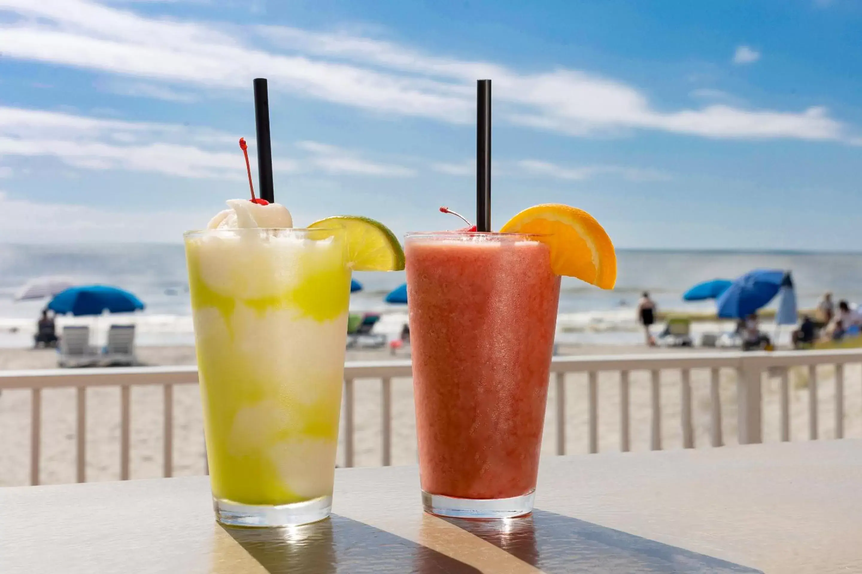 Beach, Drinks in Tides Folly Beach