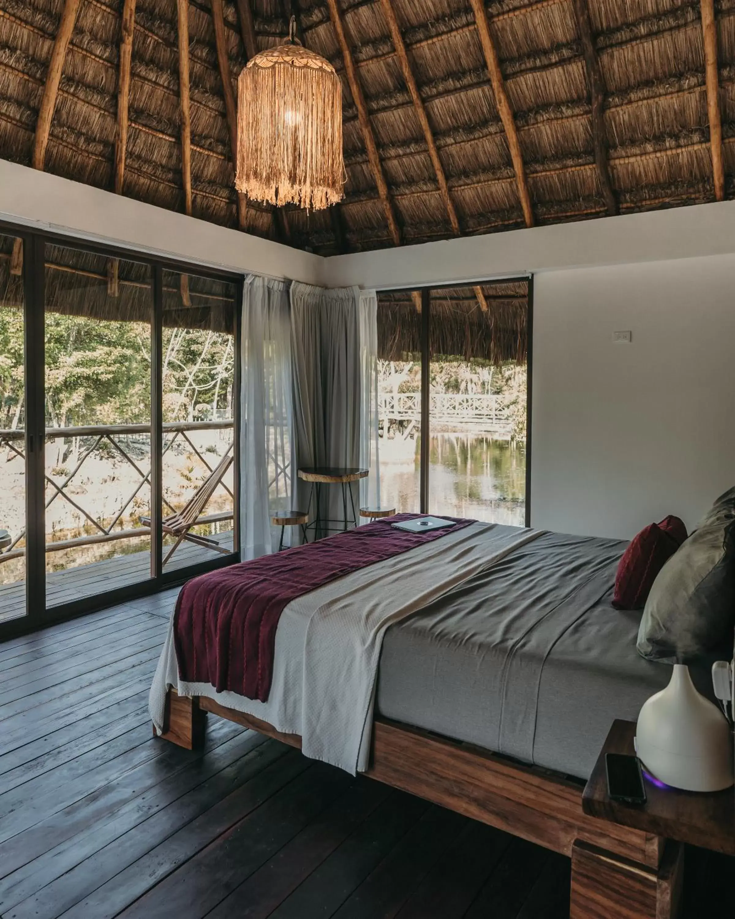 Bedroom, Bed in Zamna eco-lodge Tulum