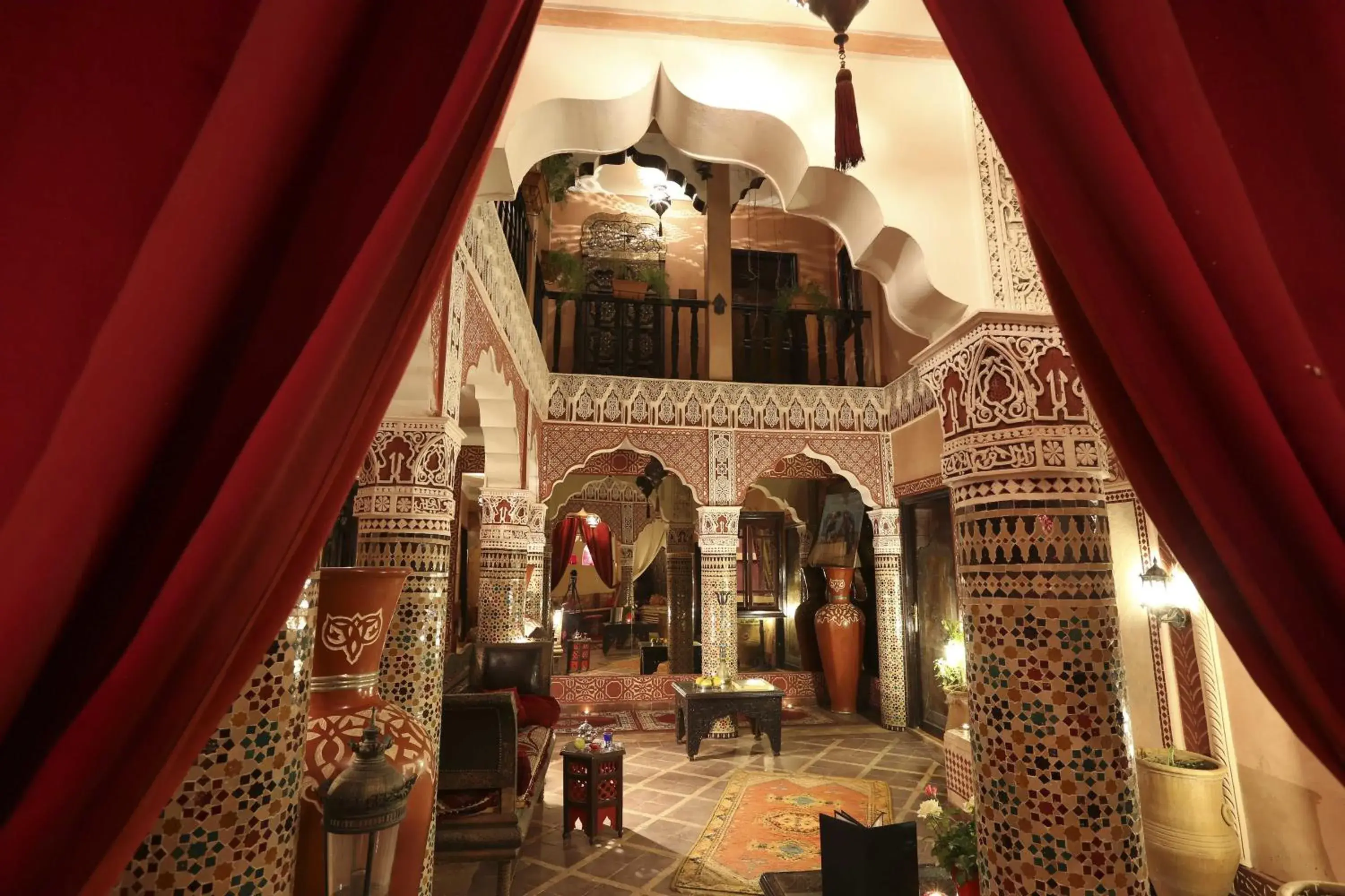 Lobby or reception in Riad Mille Et Une Nuits Lobby or reception in Riad Mille Et Une Nuits