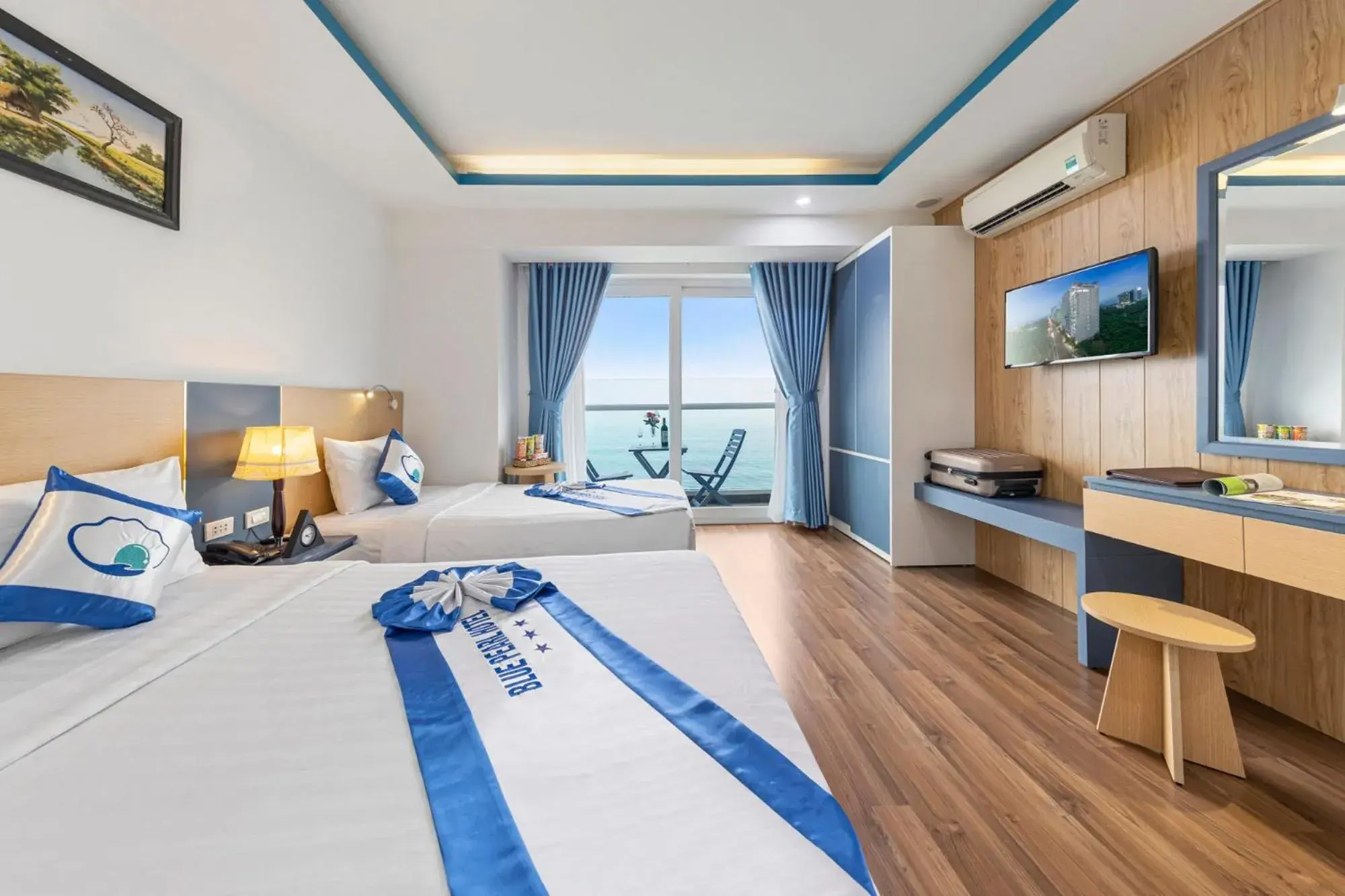 Bedroom in Blue Pearl Hotel