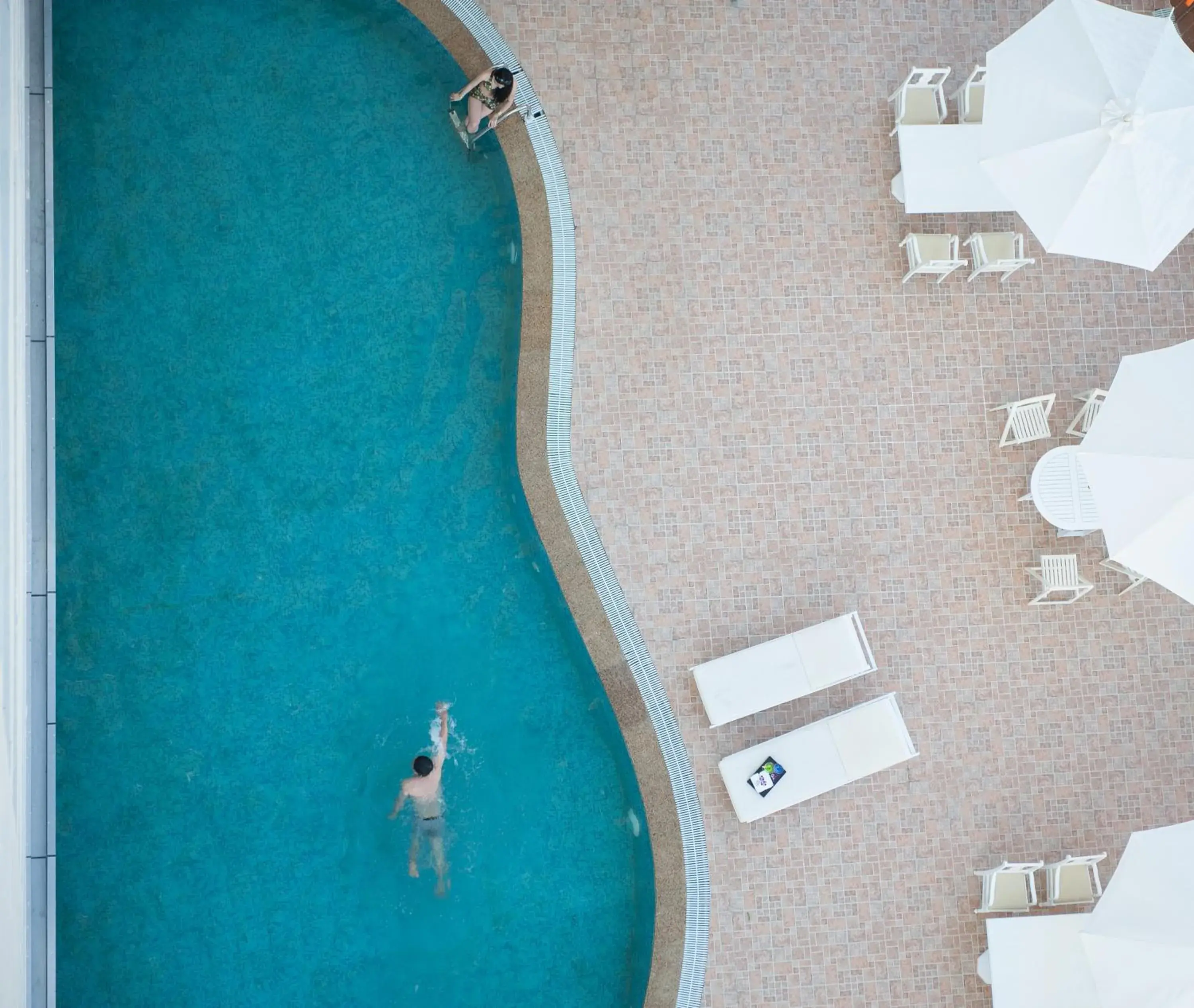 Swimming pool, Bird's-eye View in Muong Thanh Grand Nha Trang Hotel