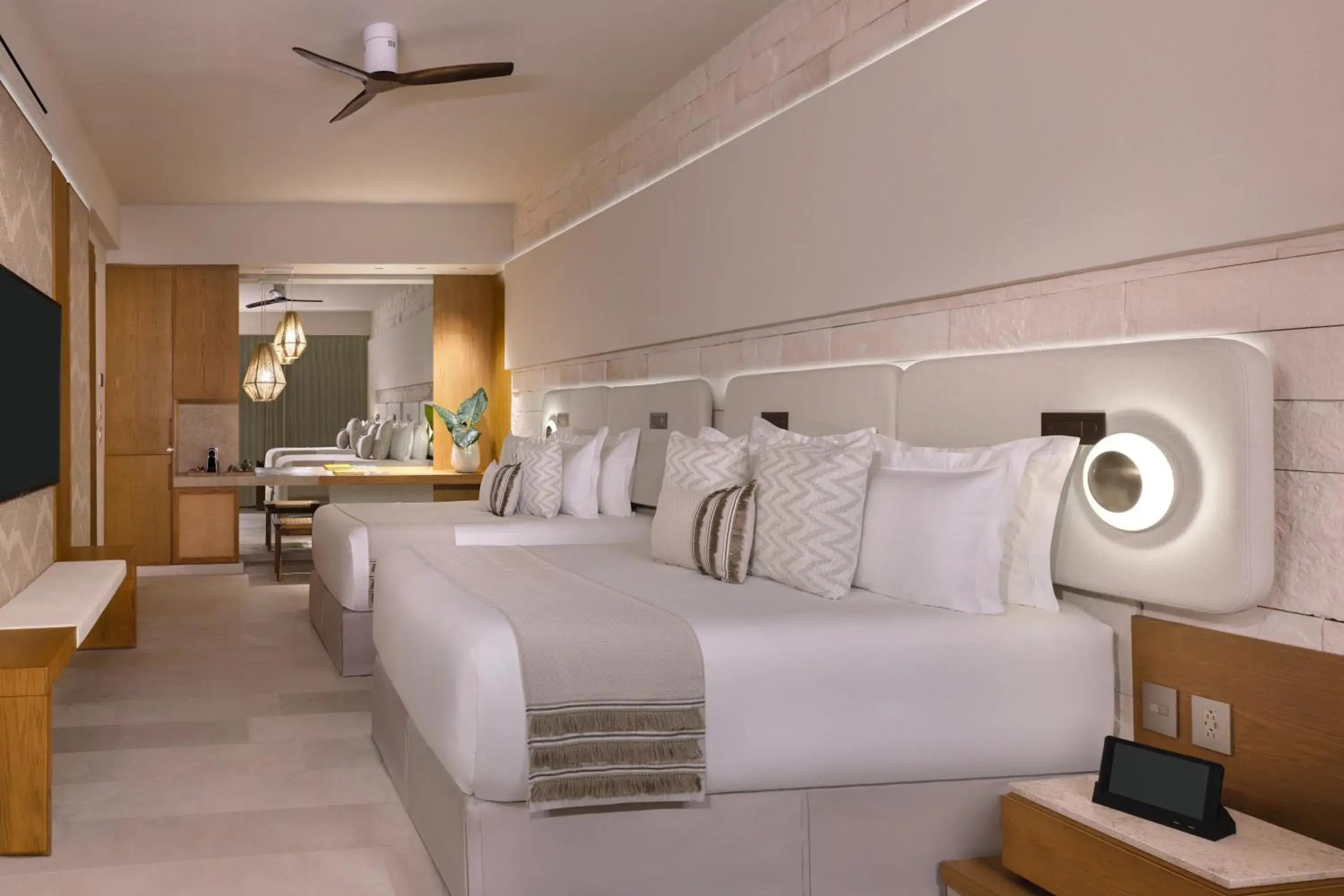 Bedroom, Bed in Impression Isla Mujeres by Secrets - Adults Only - All Inclusive