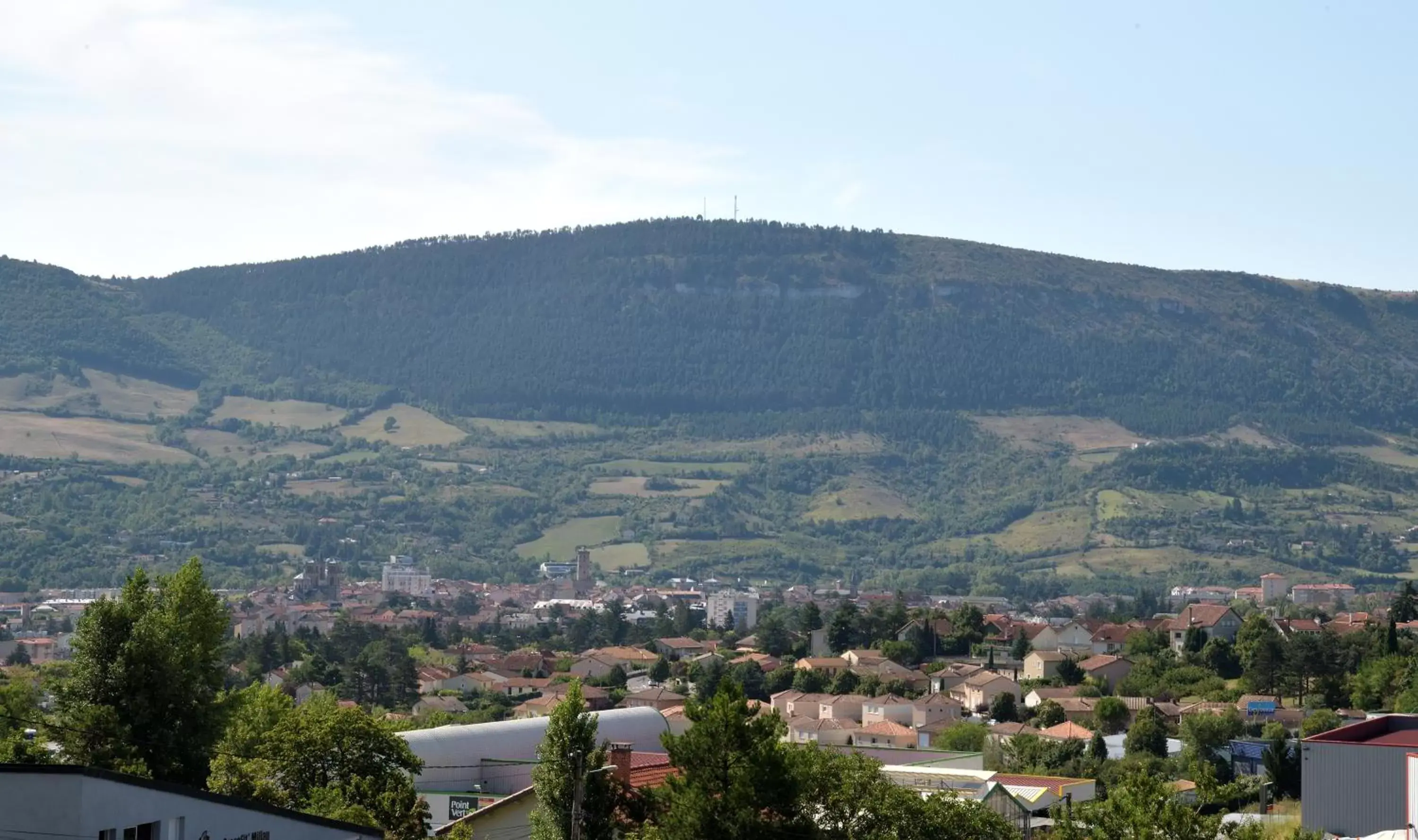 Mountain view in Hotel Restaurant du Bowling de Millau