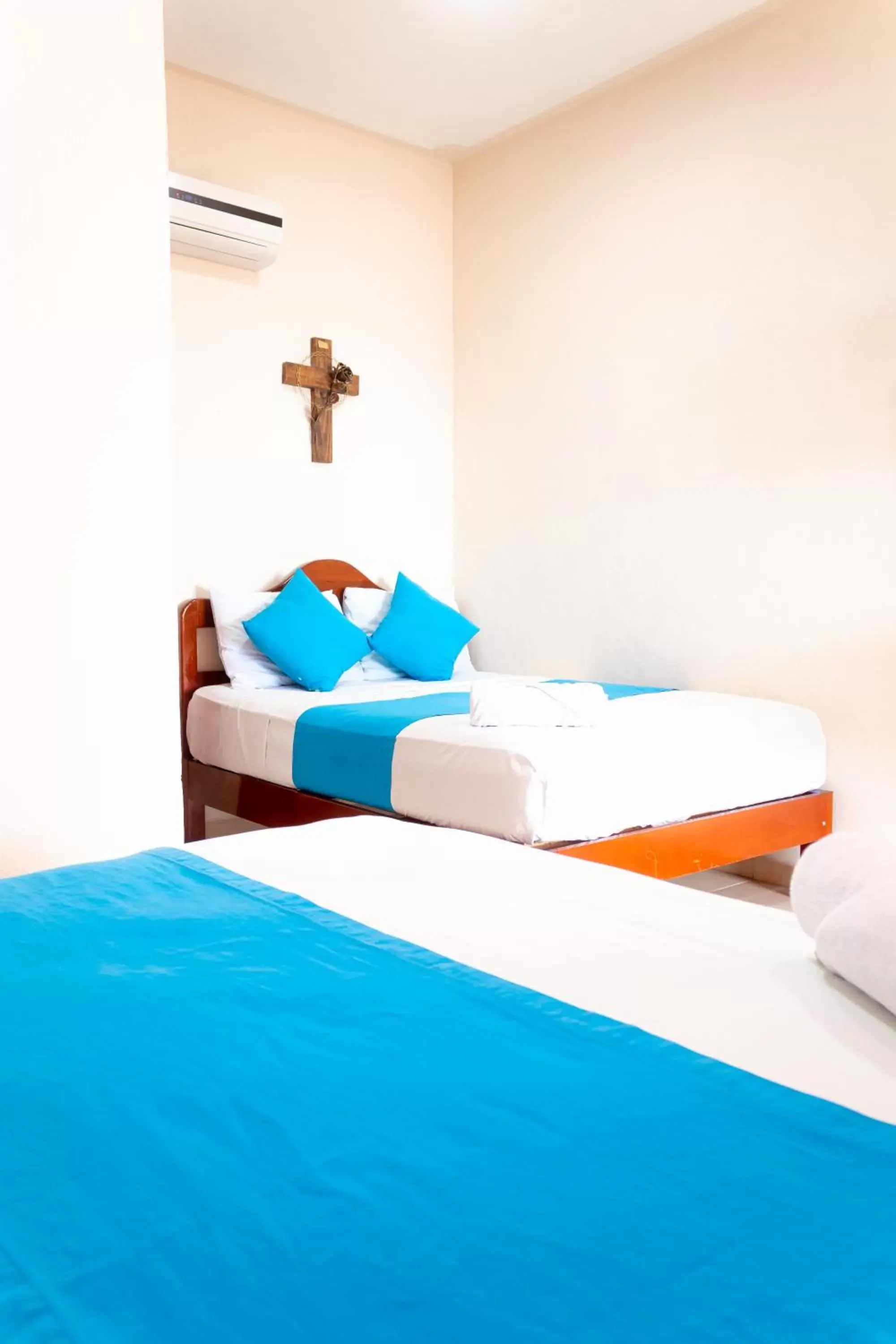 Bed in Hotel Bacalar Magico