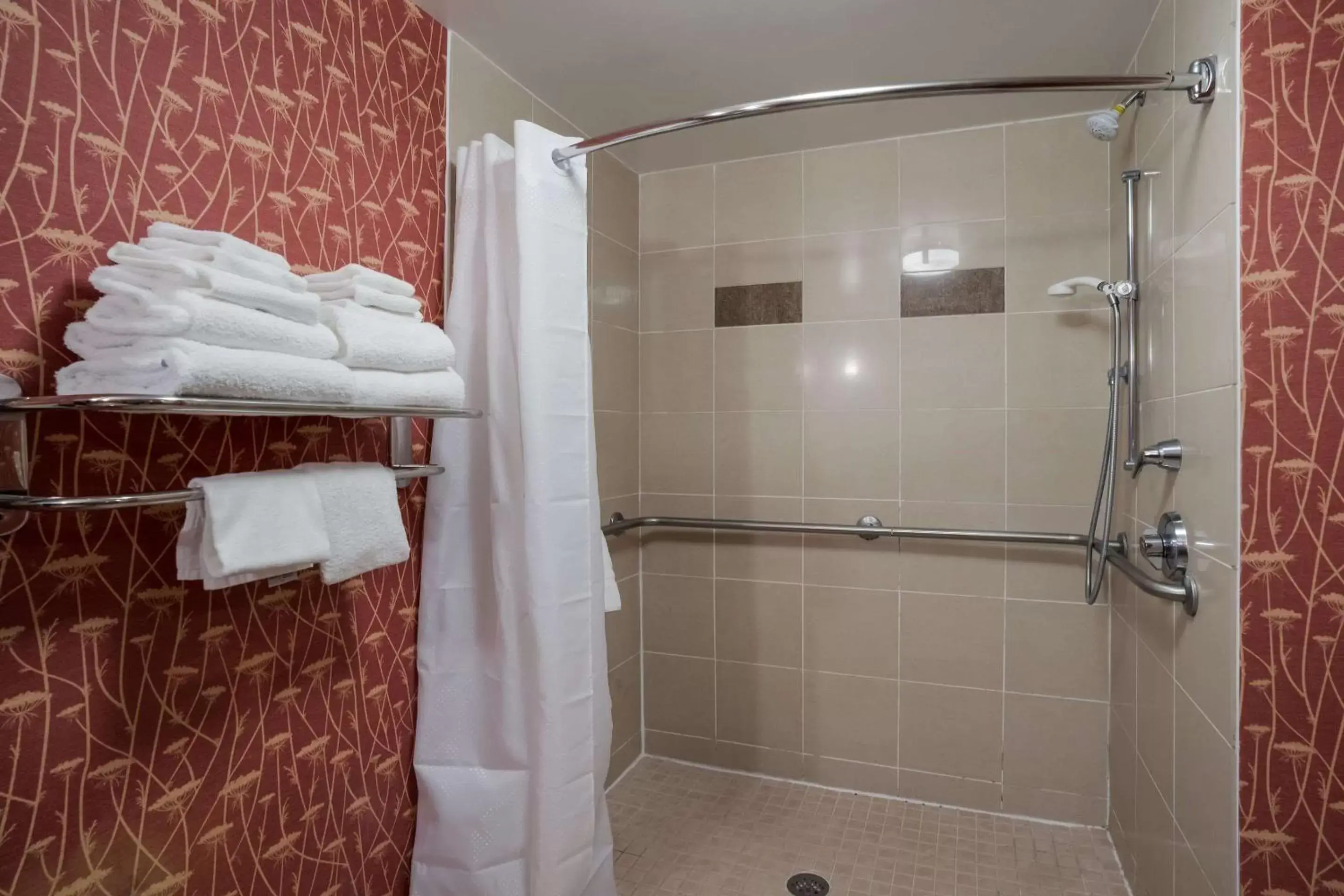 Bedroom, Bathroom in Comfort Suites Suffolk – Chesapeake