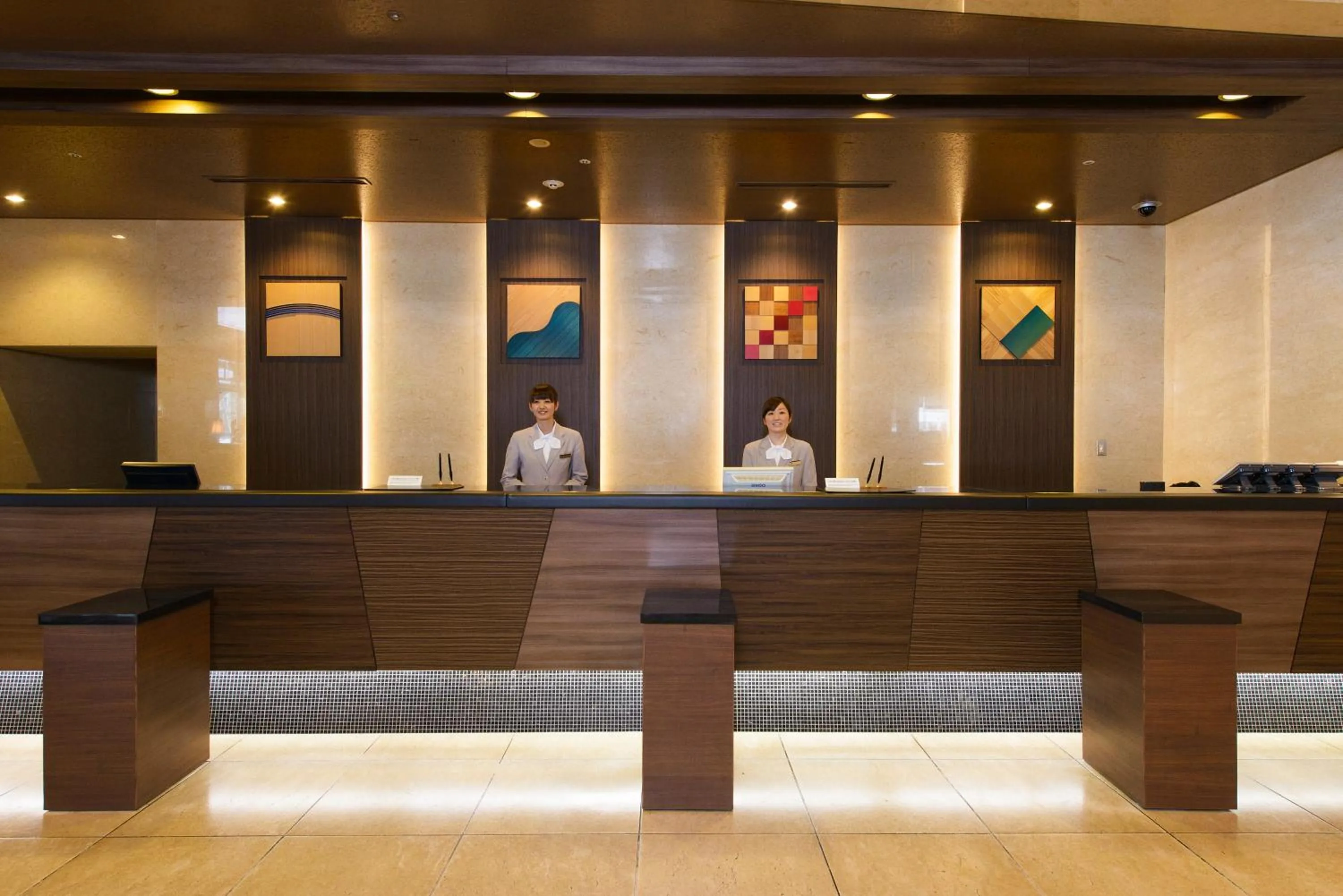 Lobby or reception in Hotel Aomori