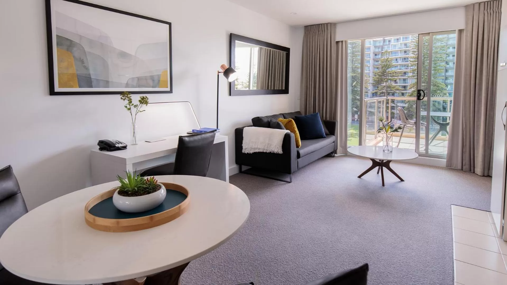 Living room in Oaks Glenelg Plaza Pier Suites