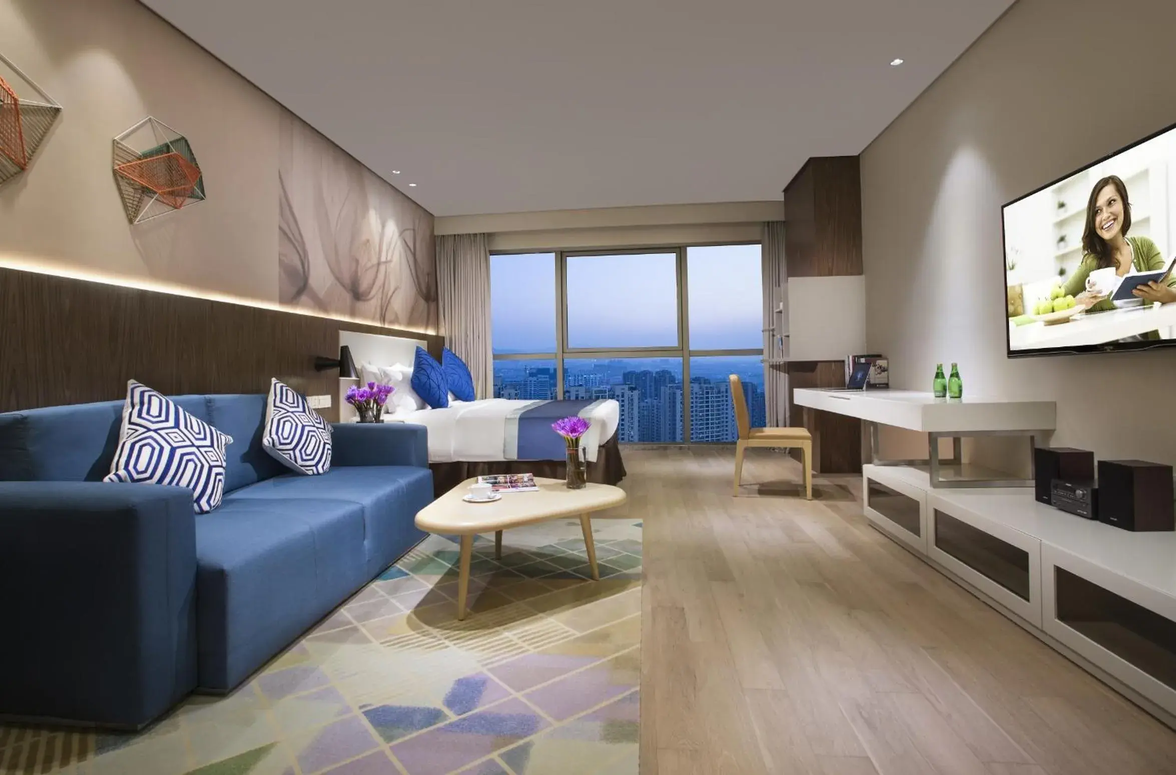 Photo of the whole room, Seating Area in Citadines Intime City Hangzhou Photo of the whole room, Seating Area in Citadines Intime City Hangzhou