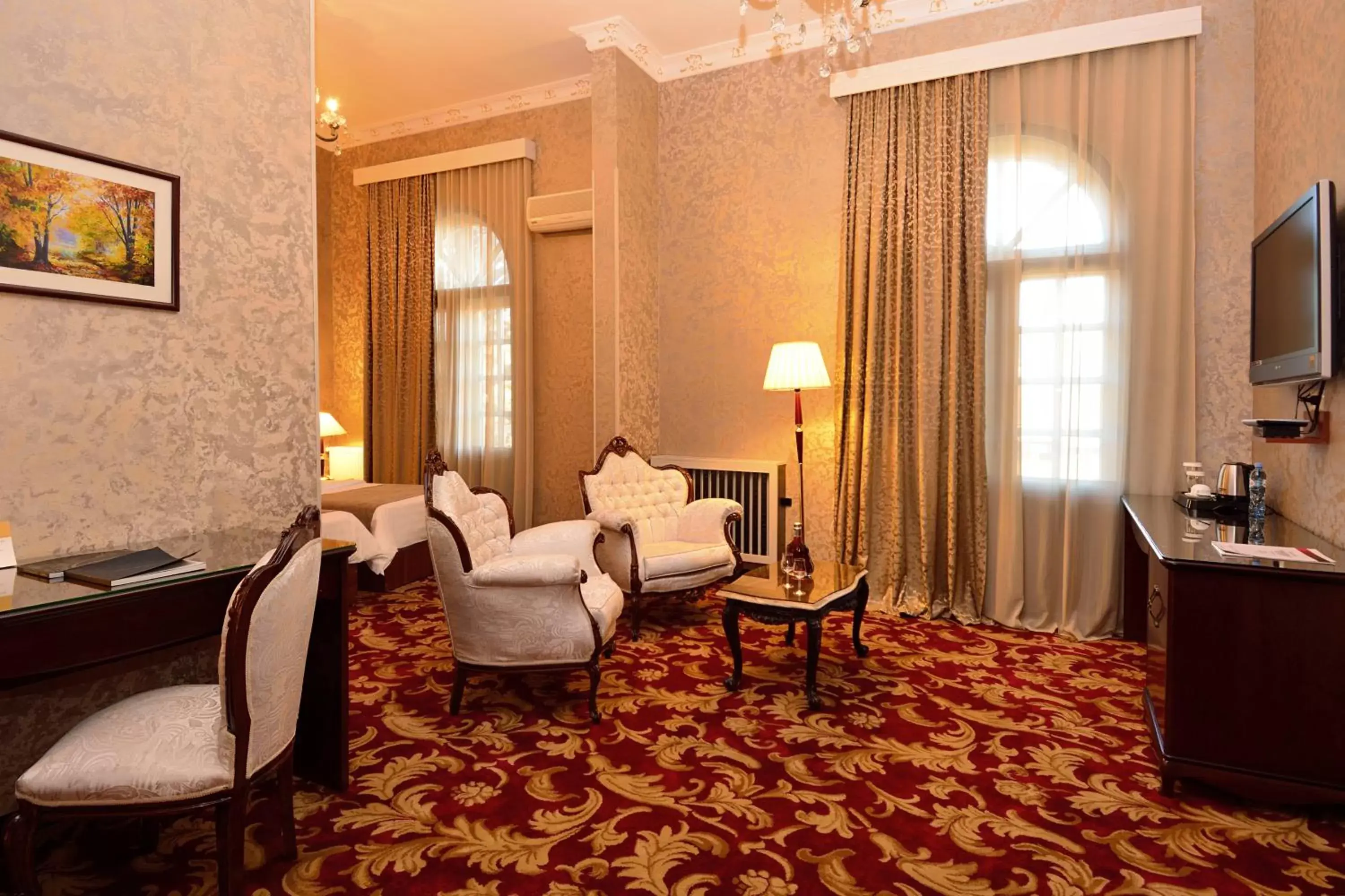 Photo of the whole room, Seating Area in River Side Hotel Tbilisi