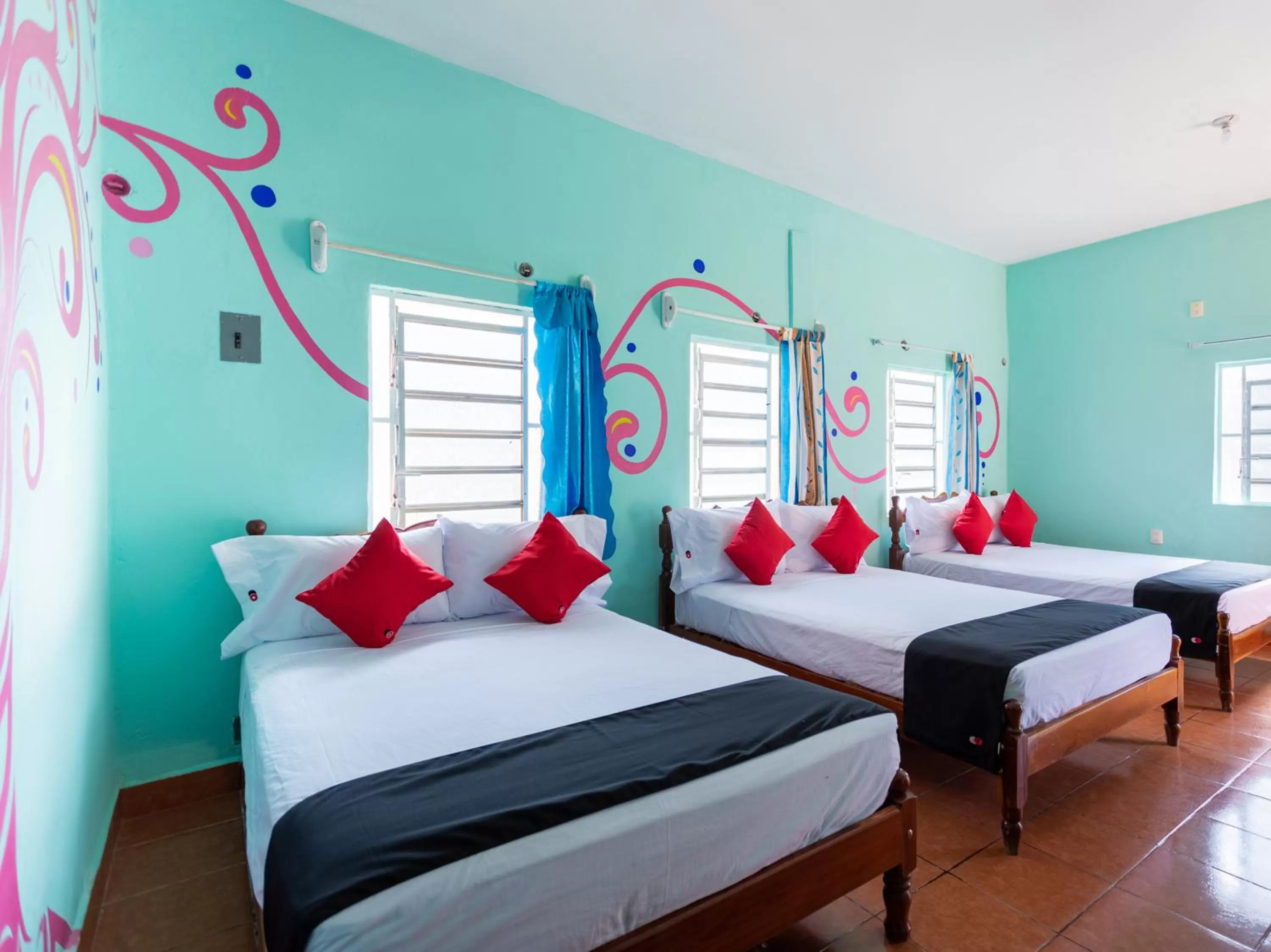 Bedroom, Bed in Hotel Hacienda Bacalar