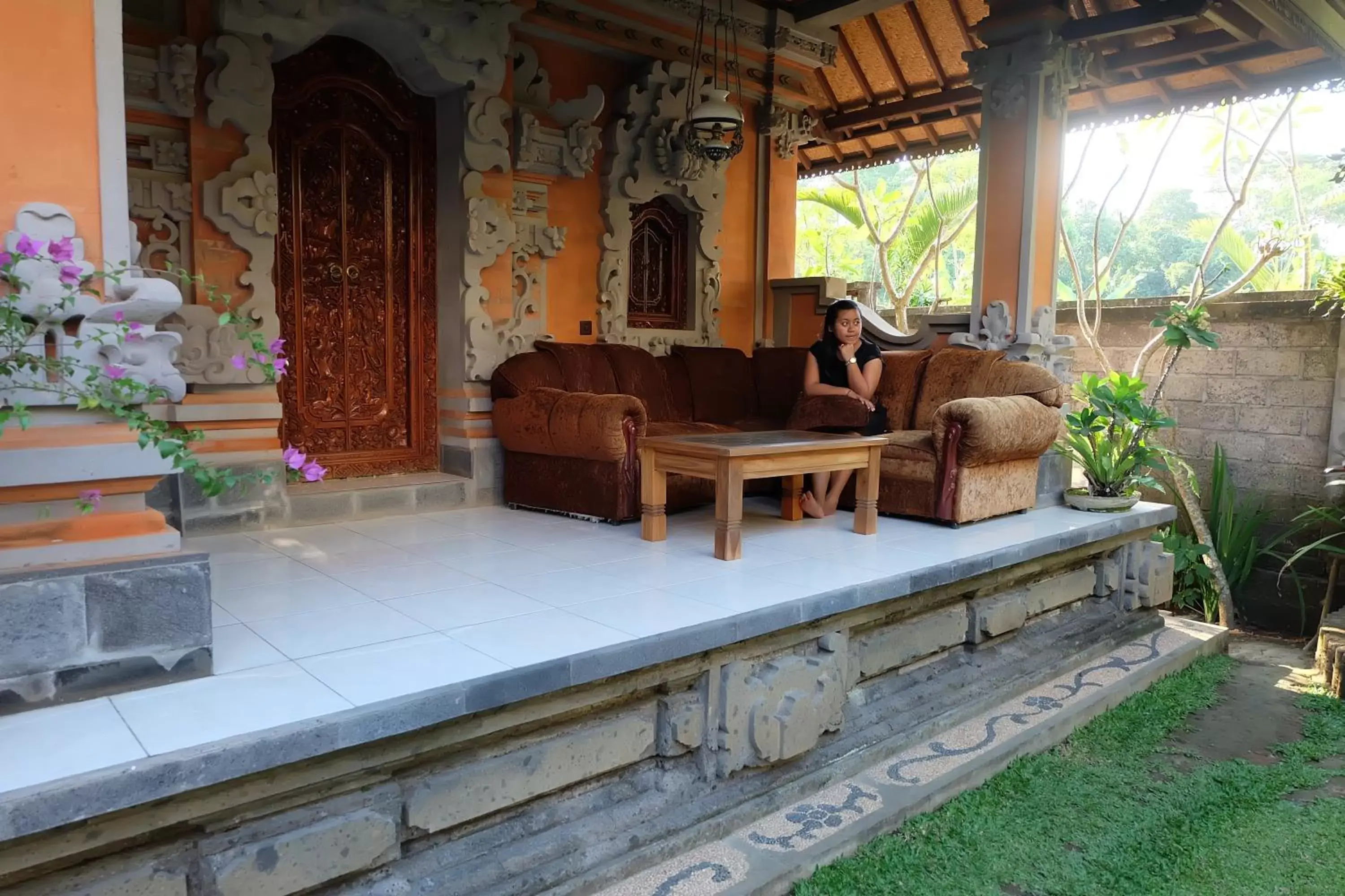 Balcony/Terrace in Ubud Sensasi Bungalow