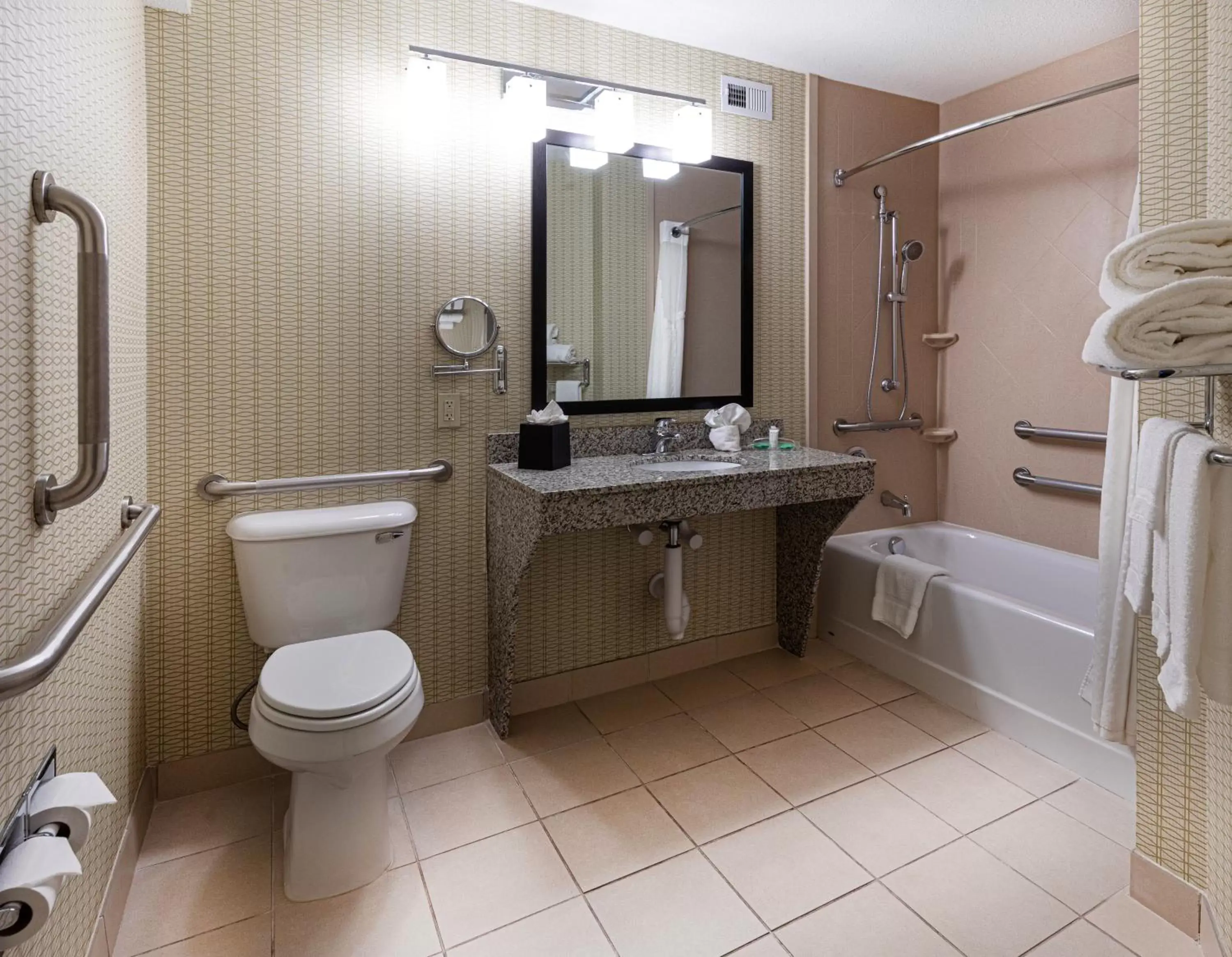 Bathroom in Holiday Inn St. Louis Airport West Earth City, an IHG Hotel