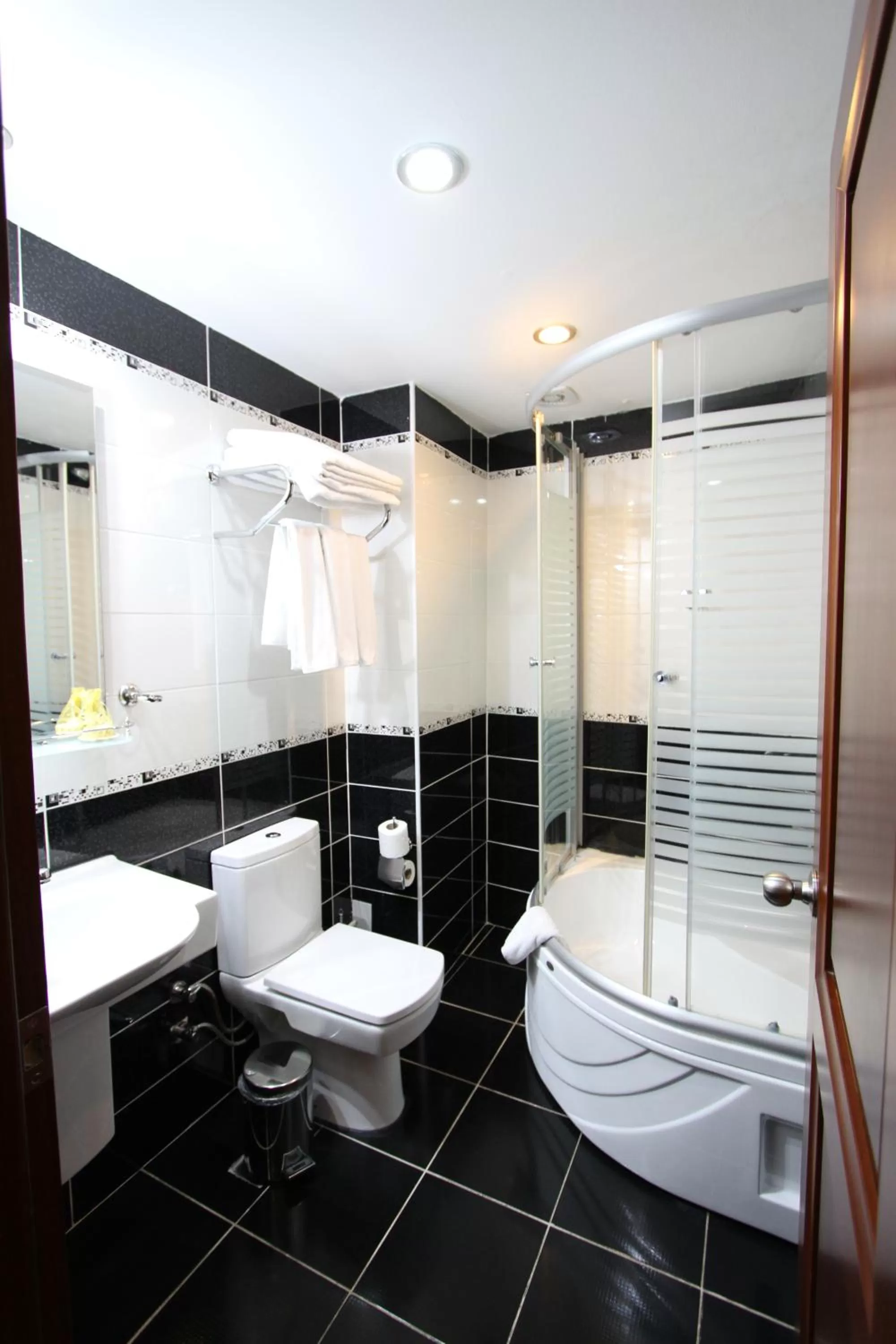 Toilet in Basileus Hotel