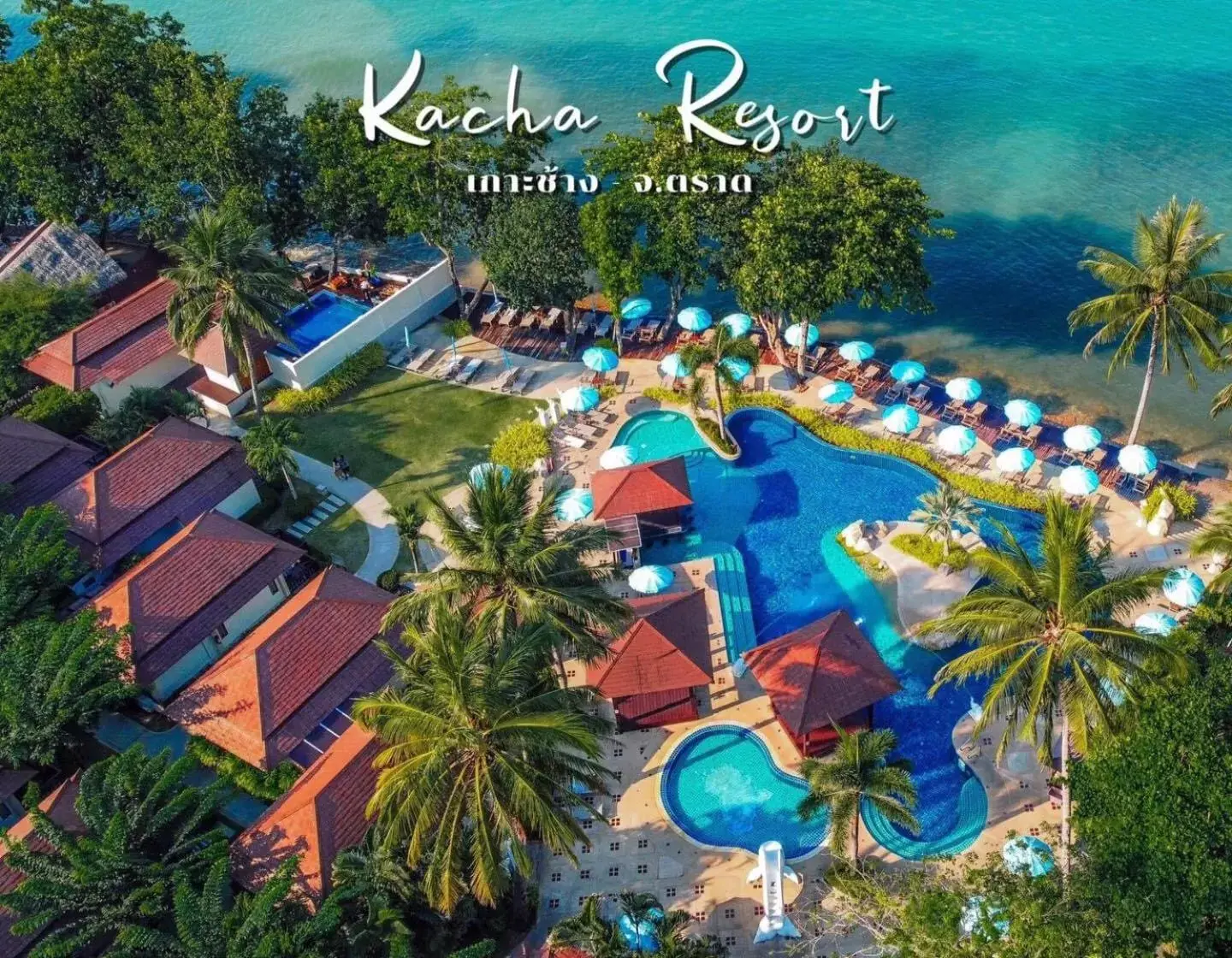 Bird's eye view, Pool View in Kacha Resort & Spa, Koh Chang - SHA Extra Plus