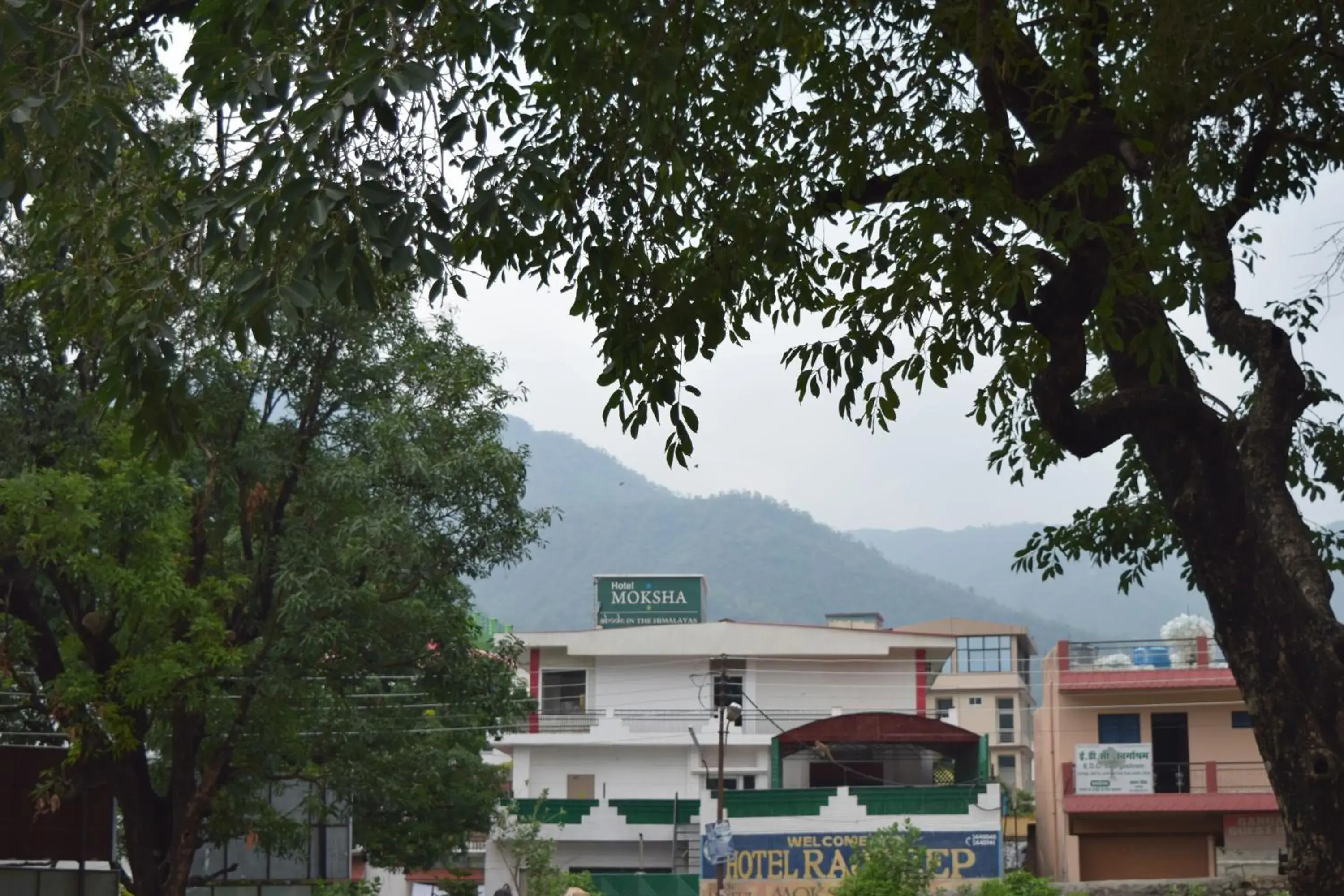 Facade/entrance, Property Building in Hotel Moksha (Previously Raj Deep)