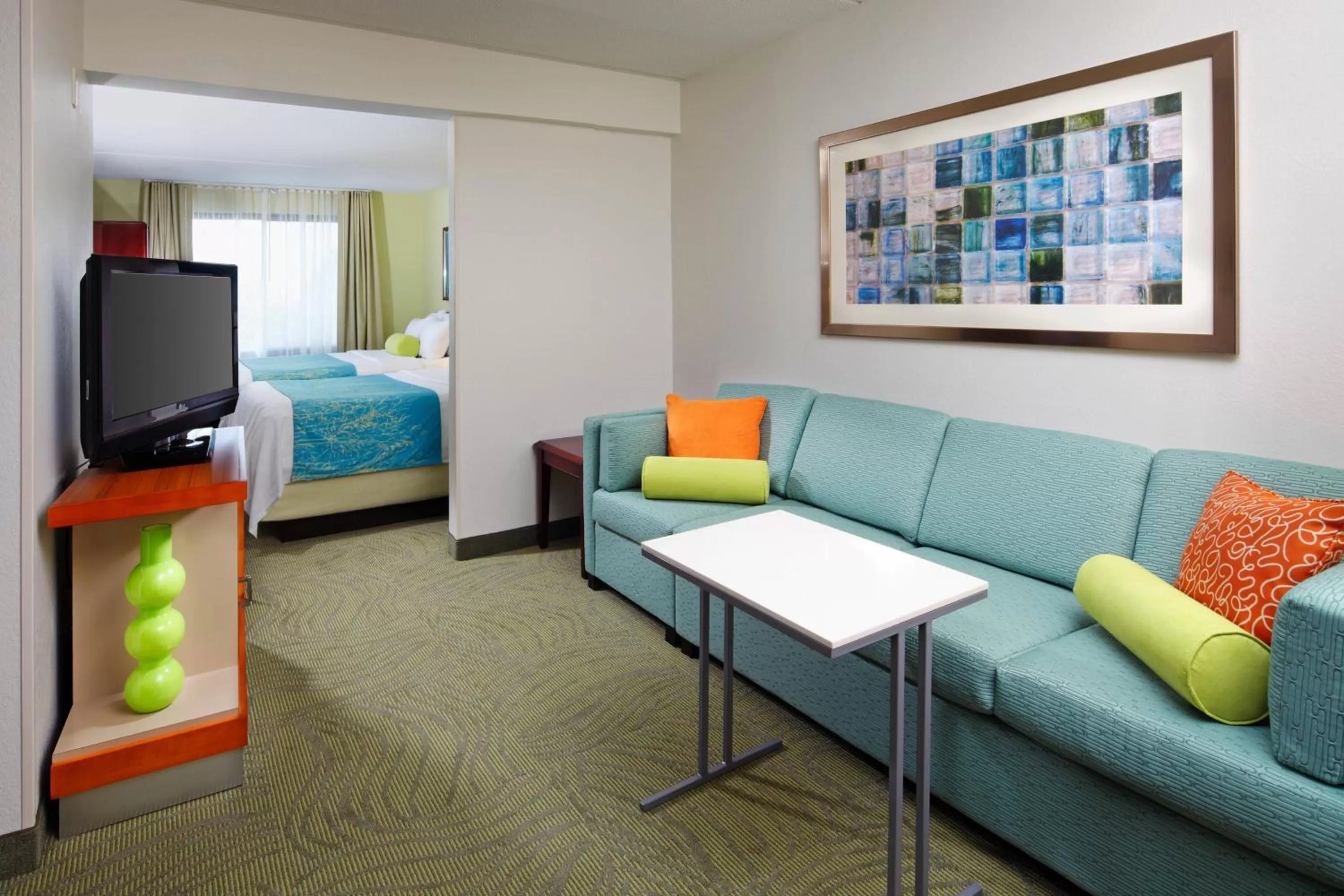 Bedroom, Bed in SpringHill Suites by Marriott Pittsburgh Washington