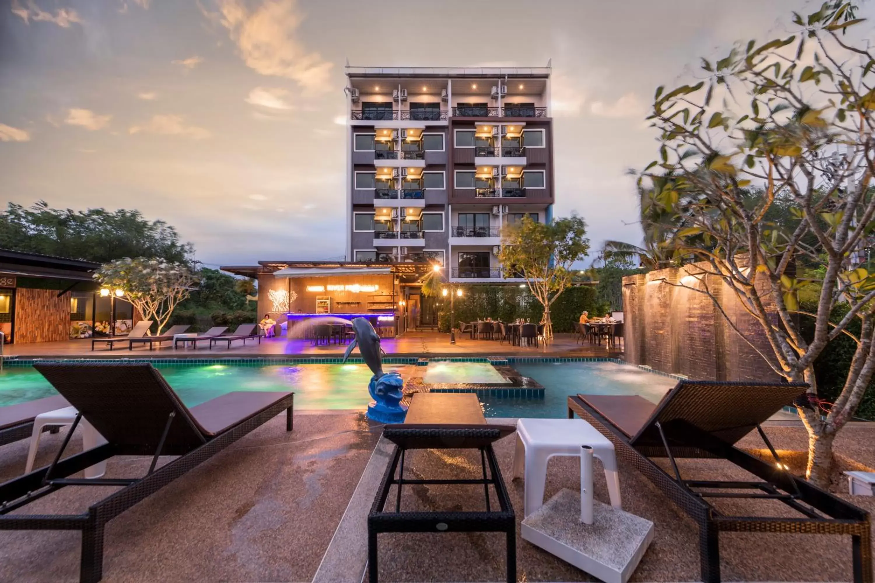 Swimming Pool in River Front Krabi Hotel