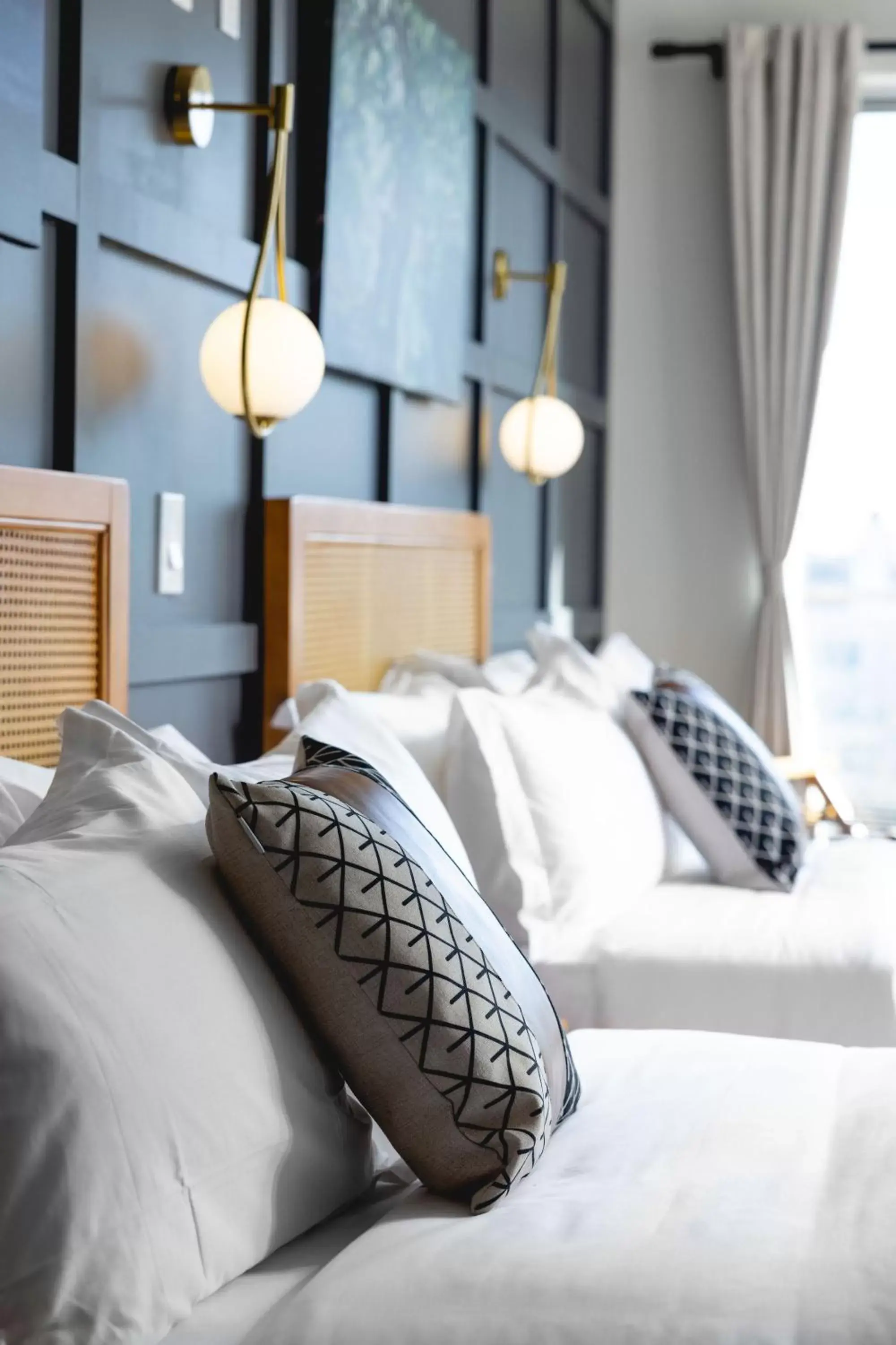 Bed in The Modernist Hotel Bed in The Modernist Hotel