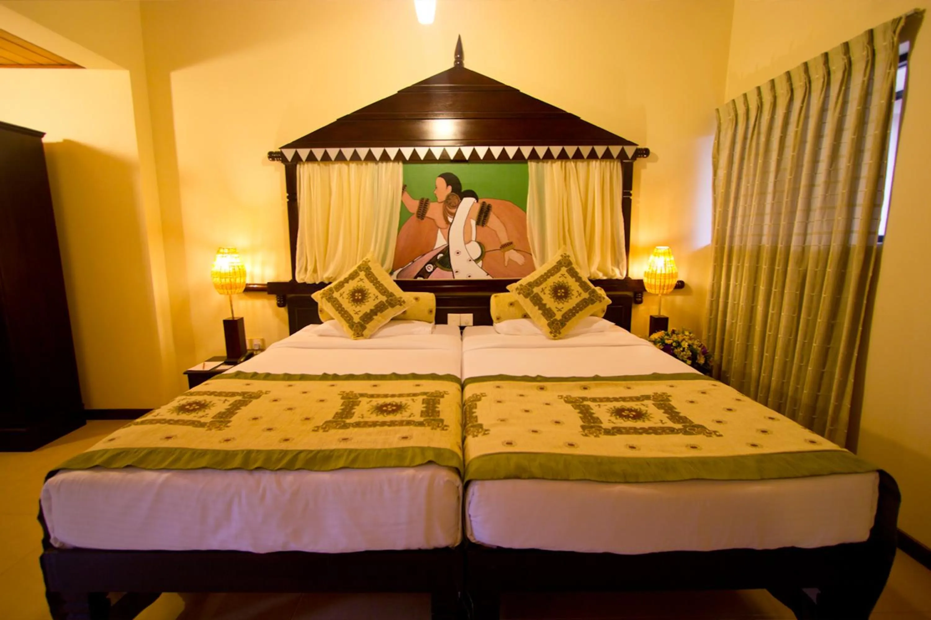 Bed in Randholee Resort & Spa