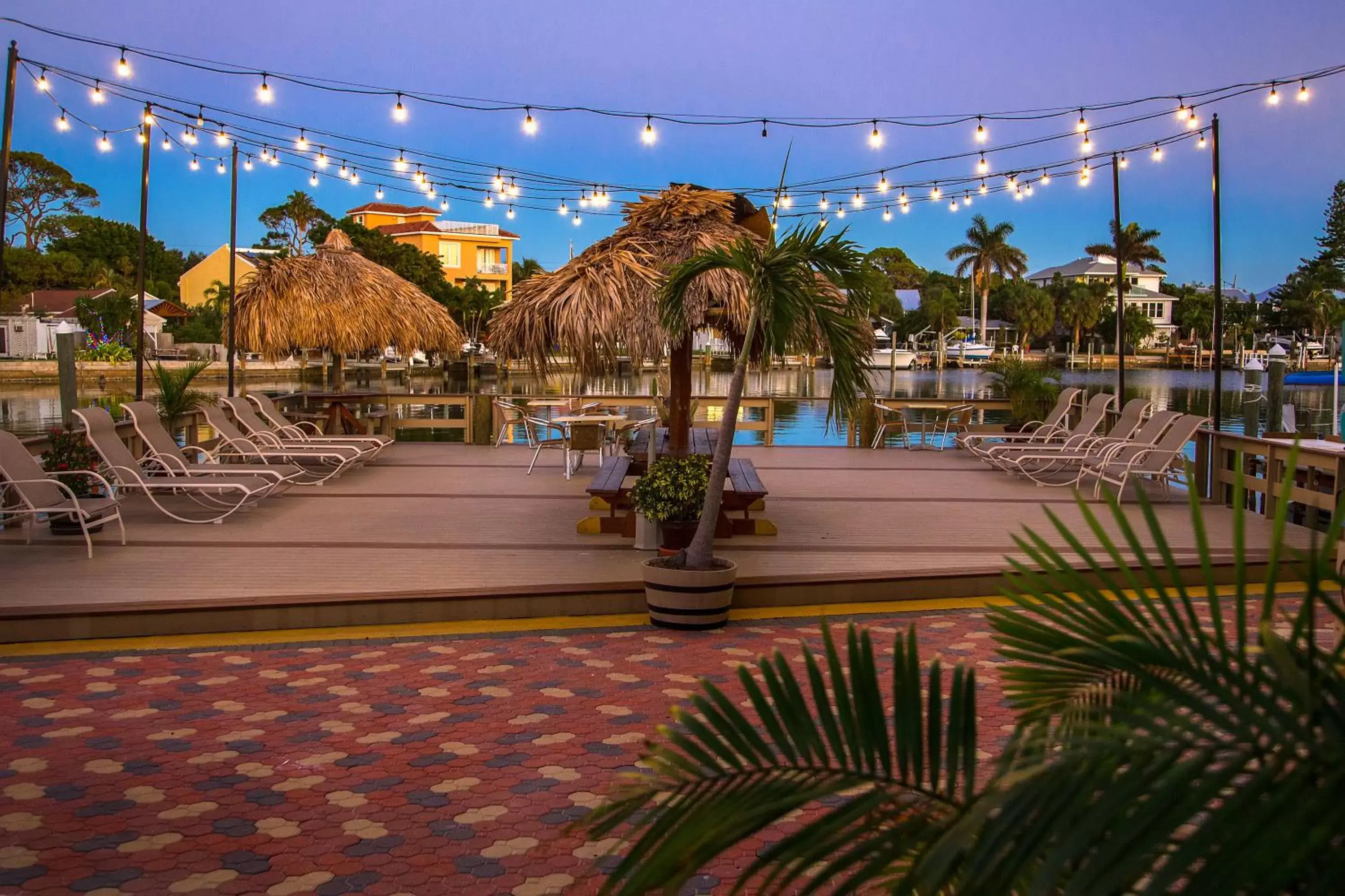 Patio in Bay Palms Waterfront Resort - Hotel and Marina