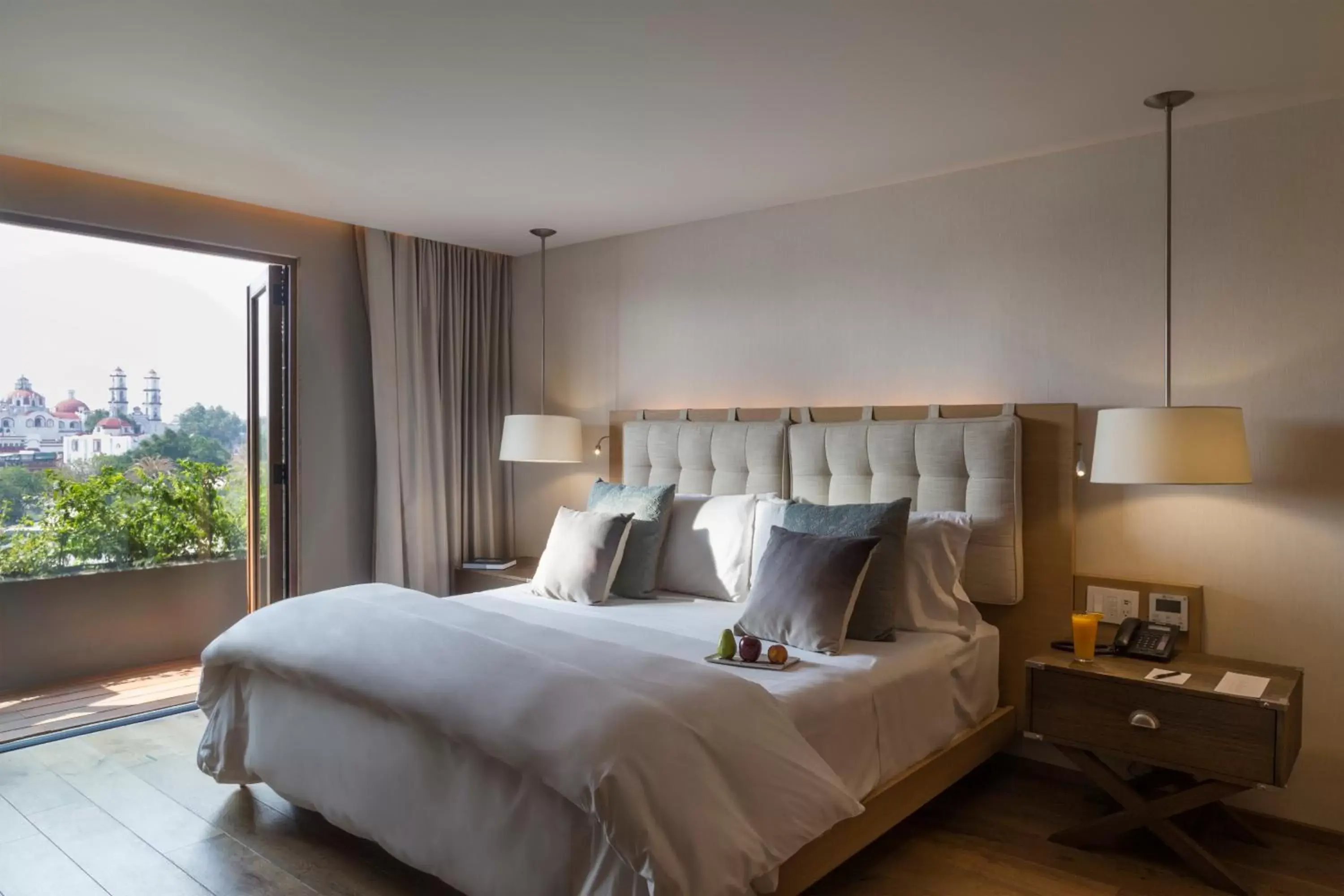 Bed in Cartesiano Boutique & Wellness Hotel