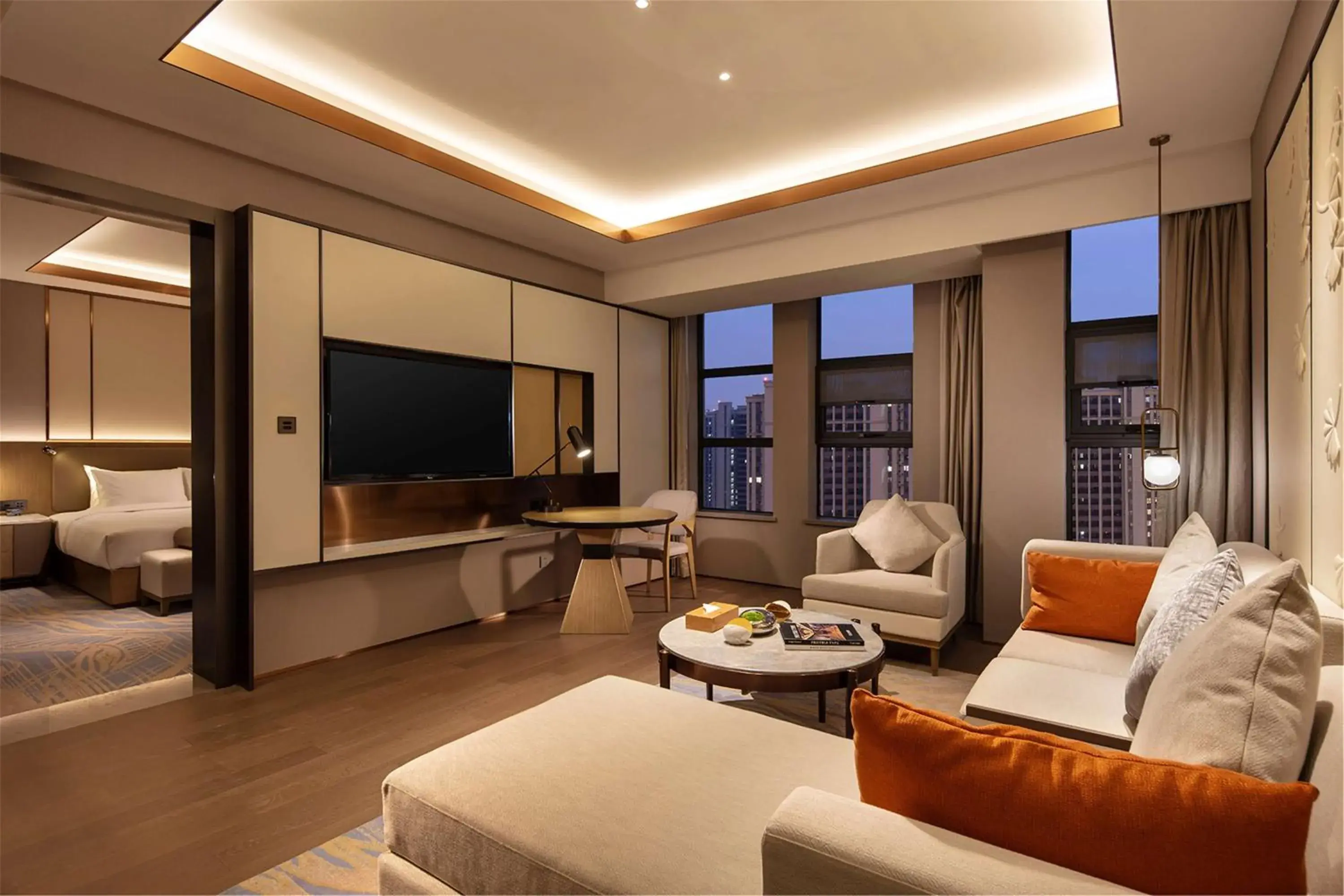 Living room in Hilton Garden Inn Xuzhou Yunlong Living room in Hilton Garden Inn Xuzhou Yunlong