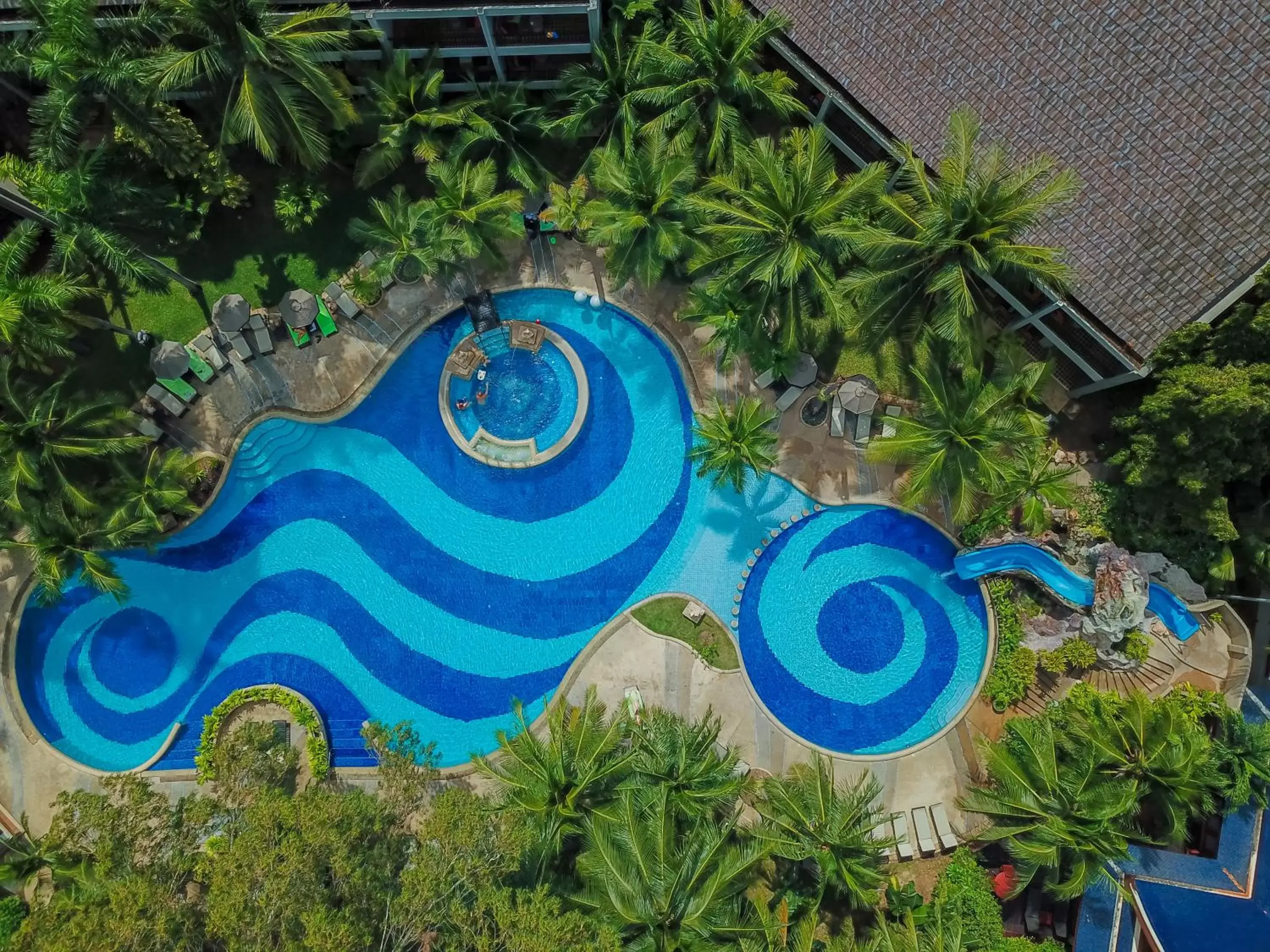 Bird's eye view, Pool View in Siam Bayshore Resort Pattaya