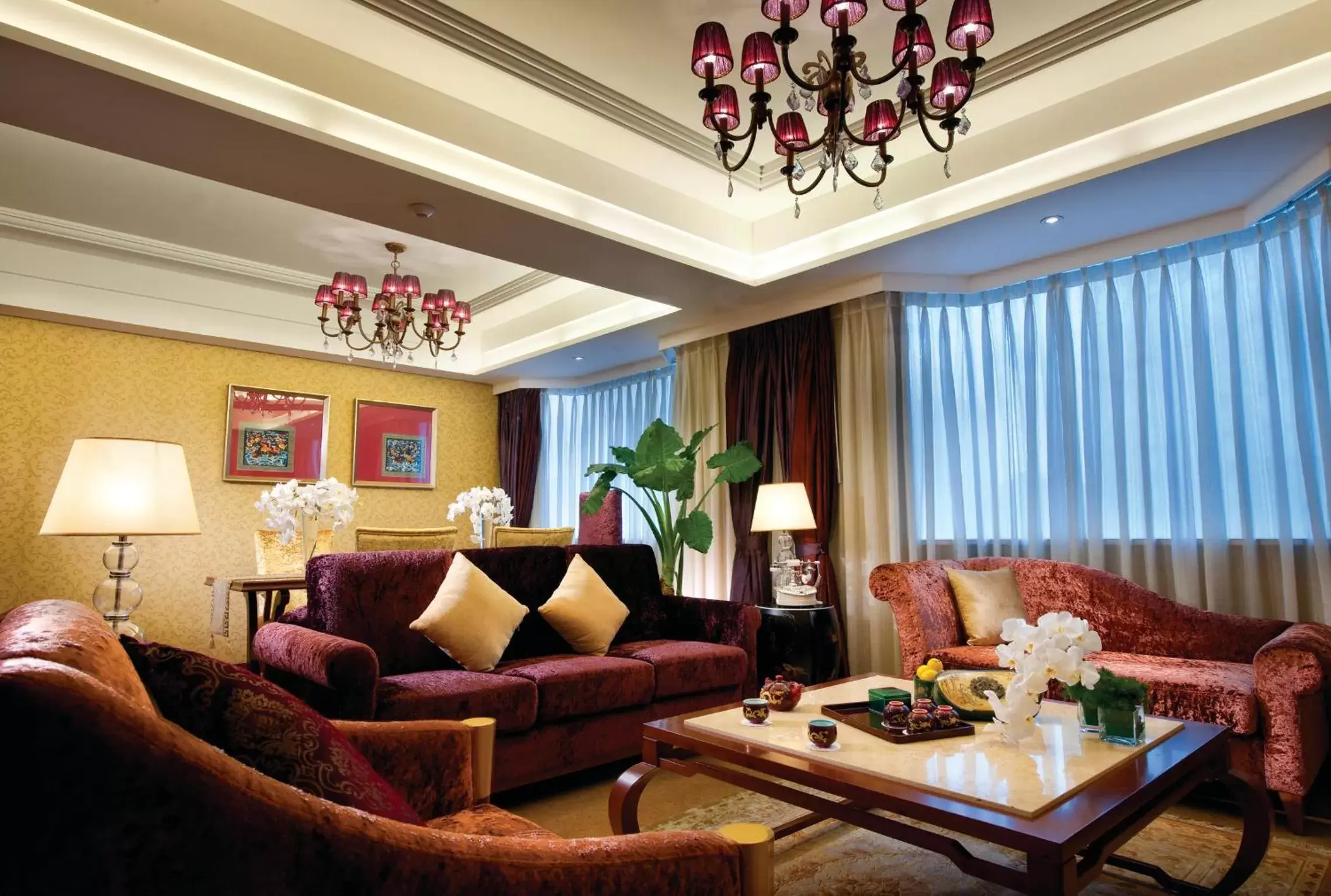 Living room, Seating Area in Chengdu Tianfu Sunshine Hotel
