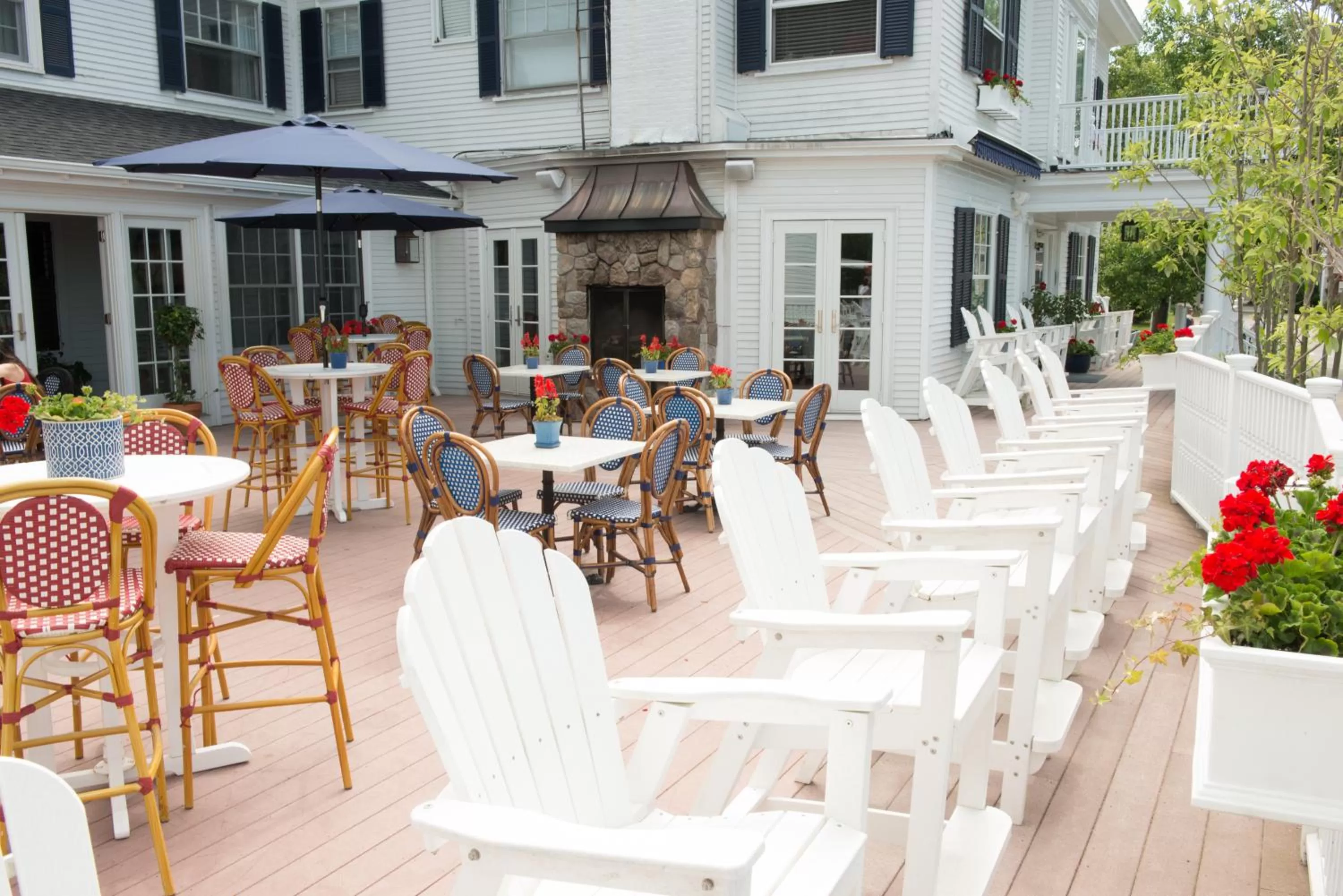 Patio in Kennebunkport Inn