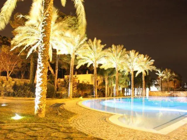 Night, Swimming Pool in Relais Reggia Domizia