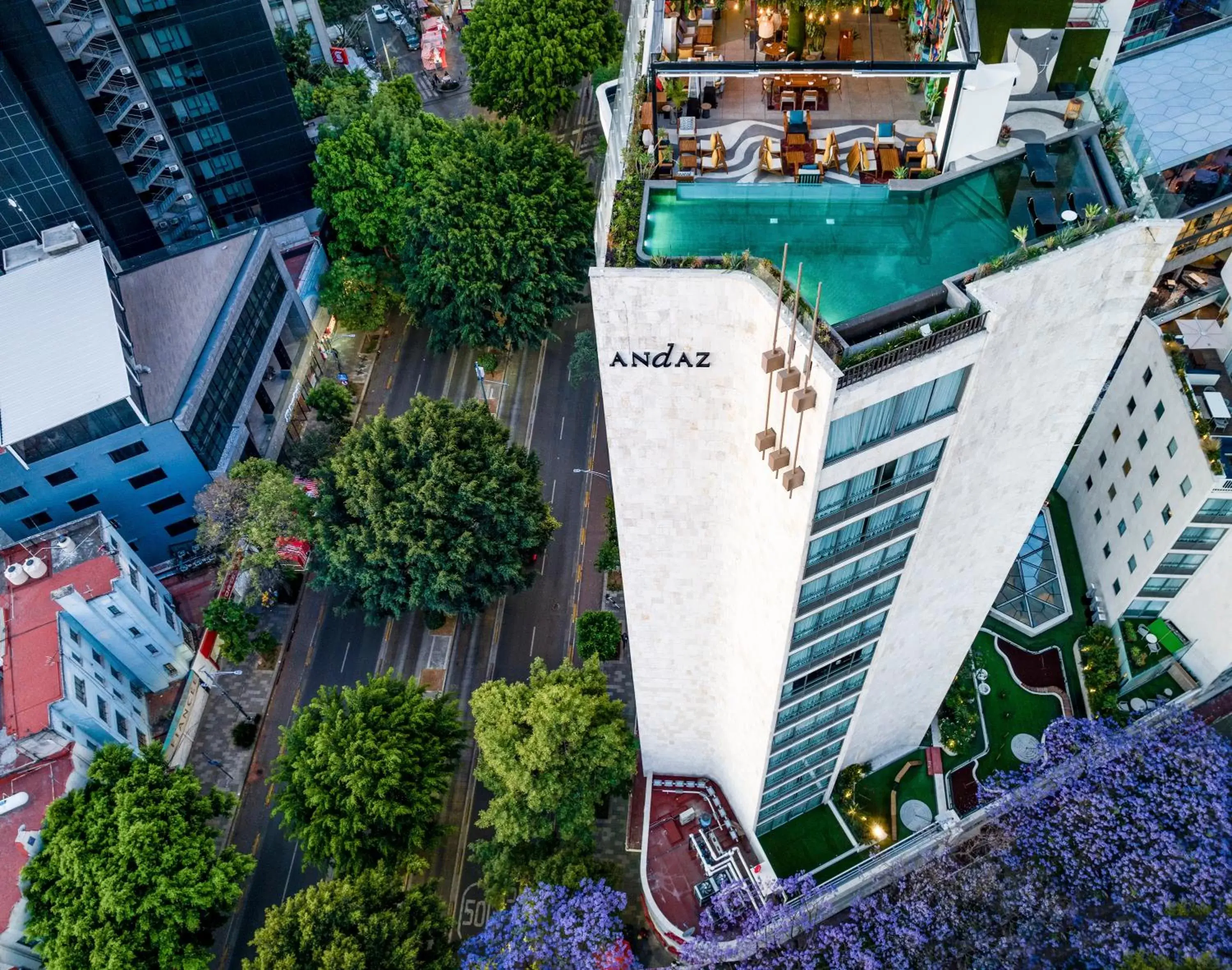 Property building, Bird's-eye View in Andaz Mexico City Condesa - A Concept by Hyatt