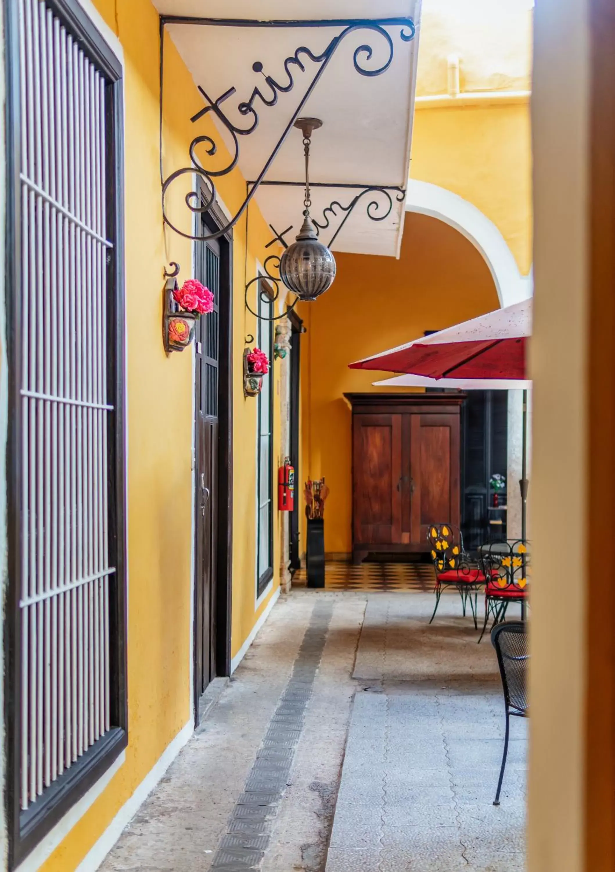 Patio in Hotel Santiago